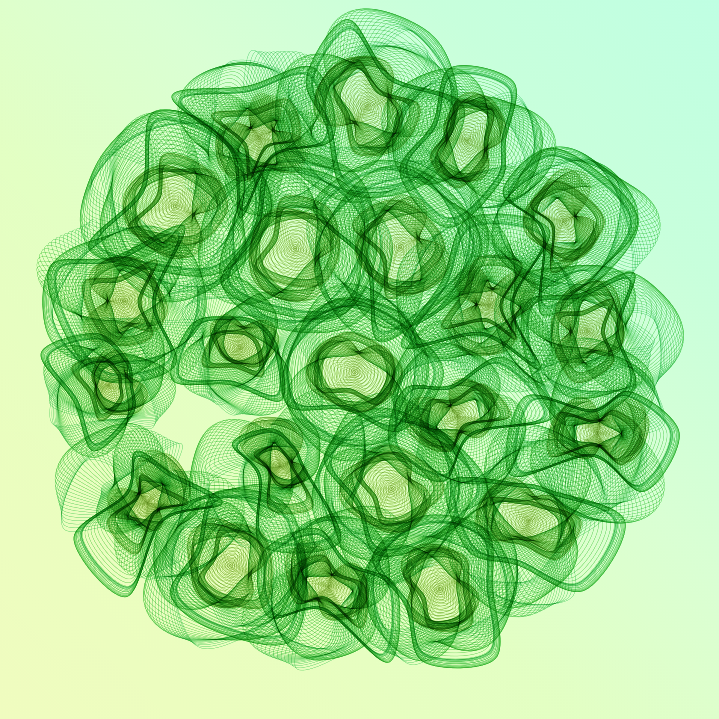 Art Blocks - Art Blocks v2 - Flowers #3390 - NFT # 116003390