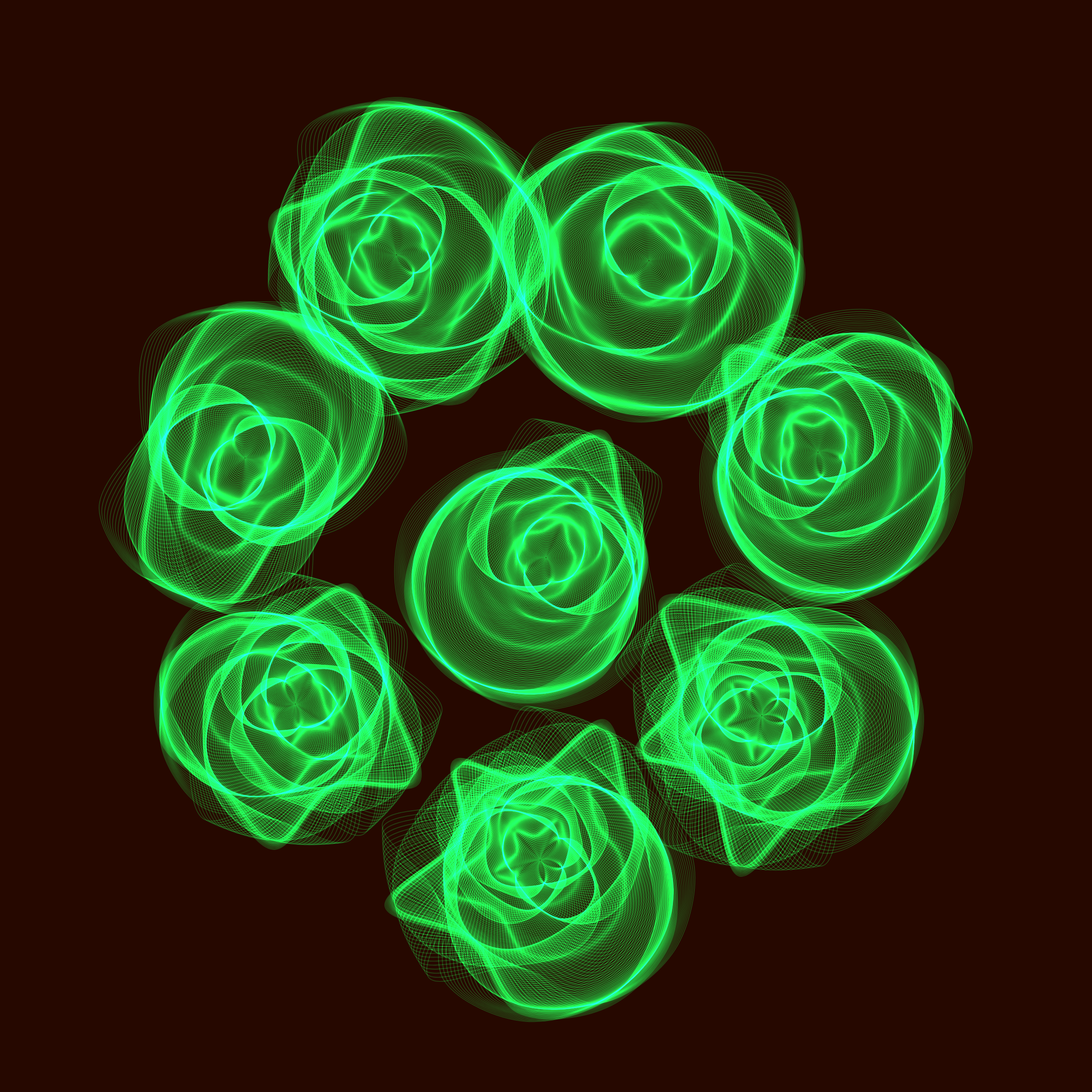 Art Blocks - Art Blocks v2 - Flowers #3409 - NFT # 116003409