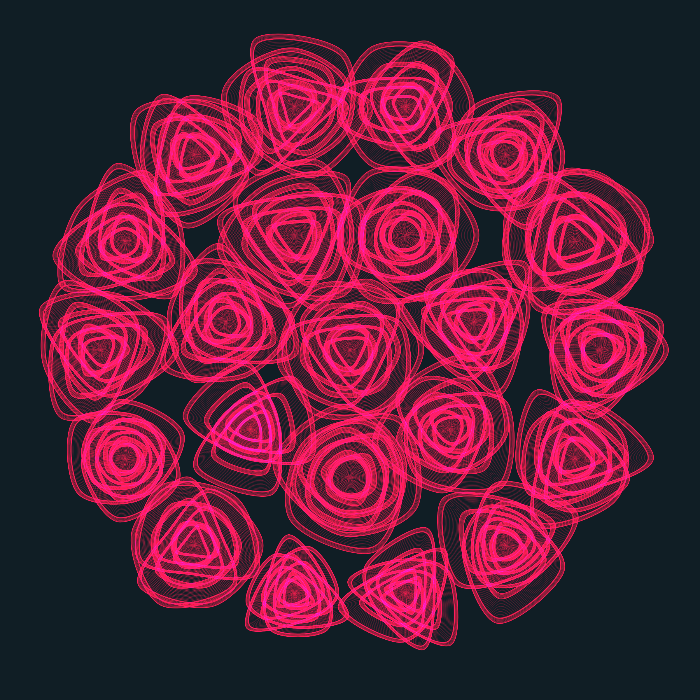 Art Blocks - Art Blocks v2 - Flowers #3421 - NFT # 116003421