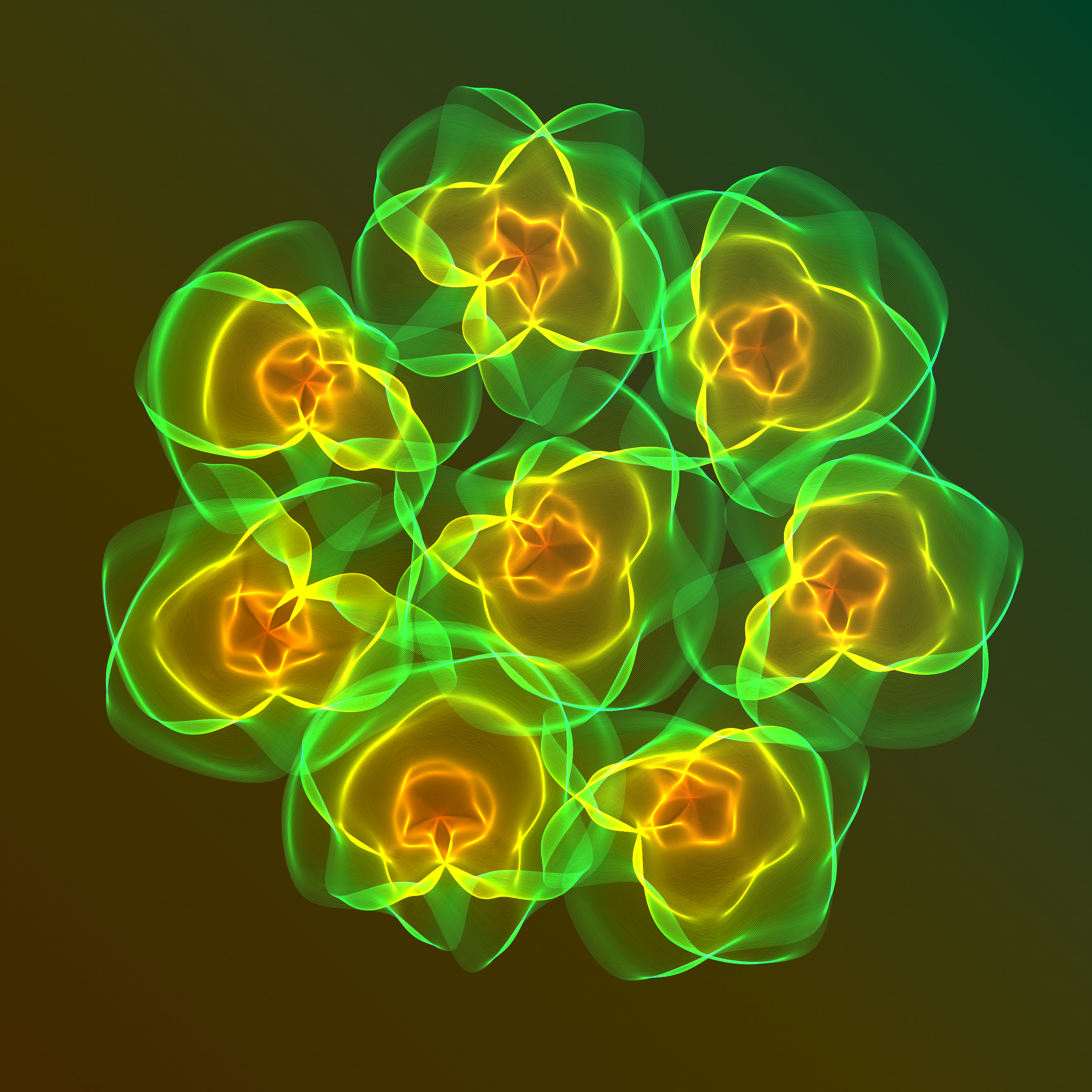 Art Blocks - Art Blocks v2 - Flowers #3435 - NFT # 116003435