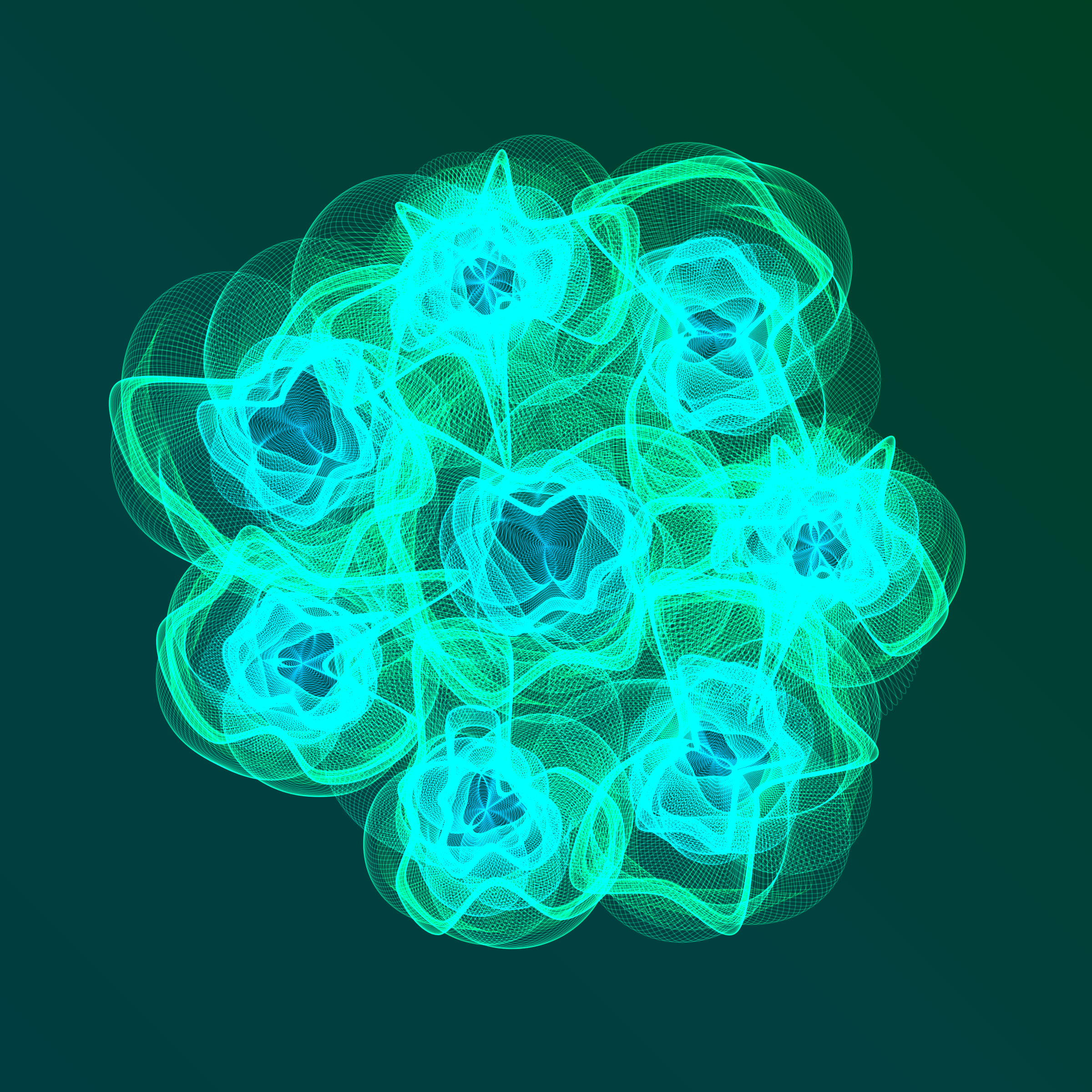 Art Blocks - Art Blocks v2 - Flowers #3440 - NFT # 116003440