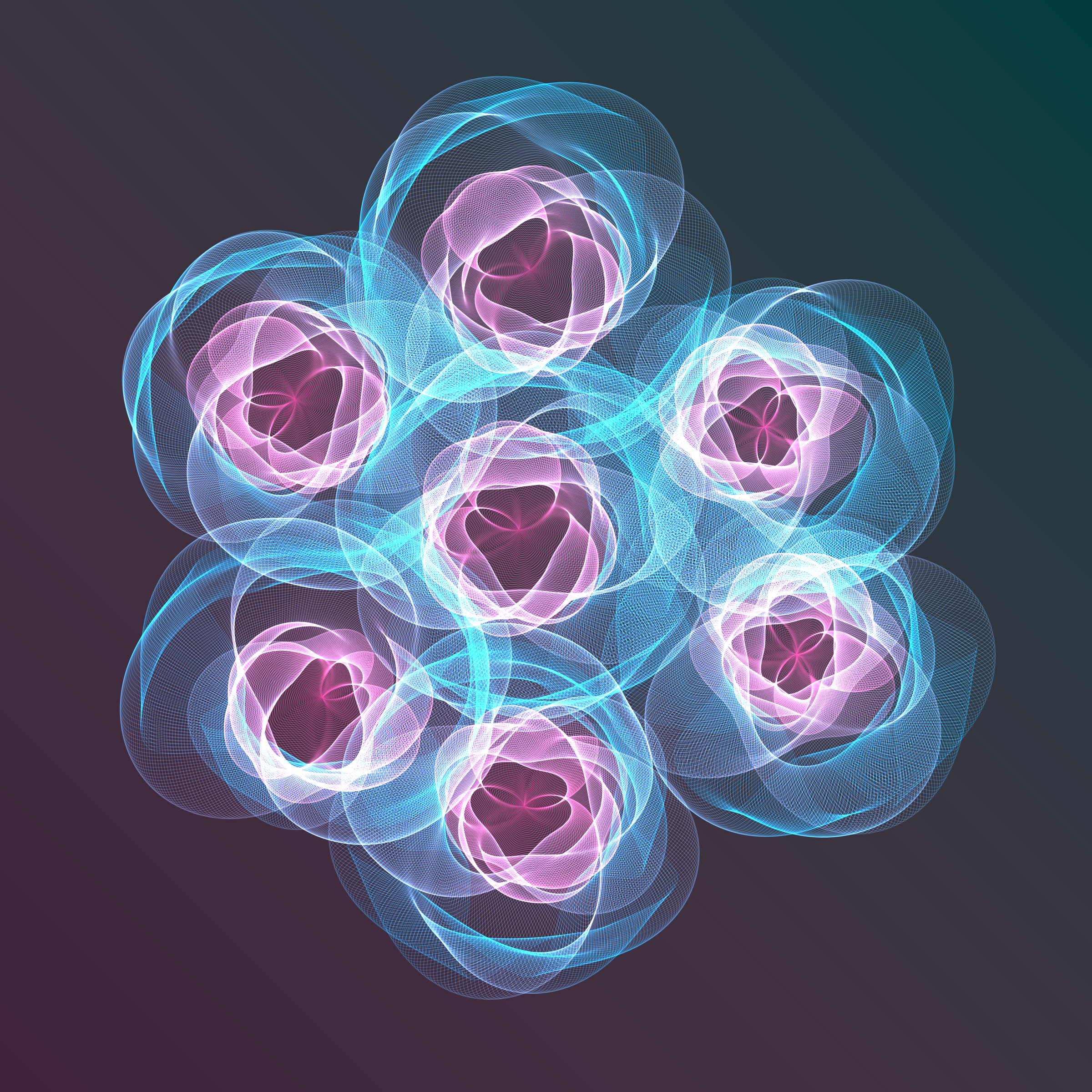 Art Blocks - Art Blocks v2 - Flowers #3441 - NFT # 116003441