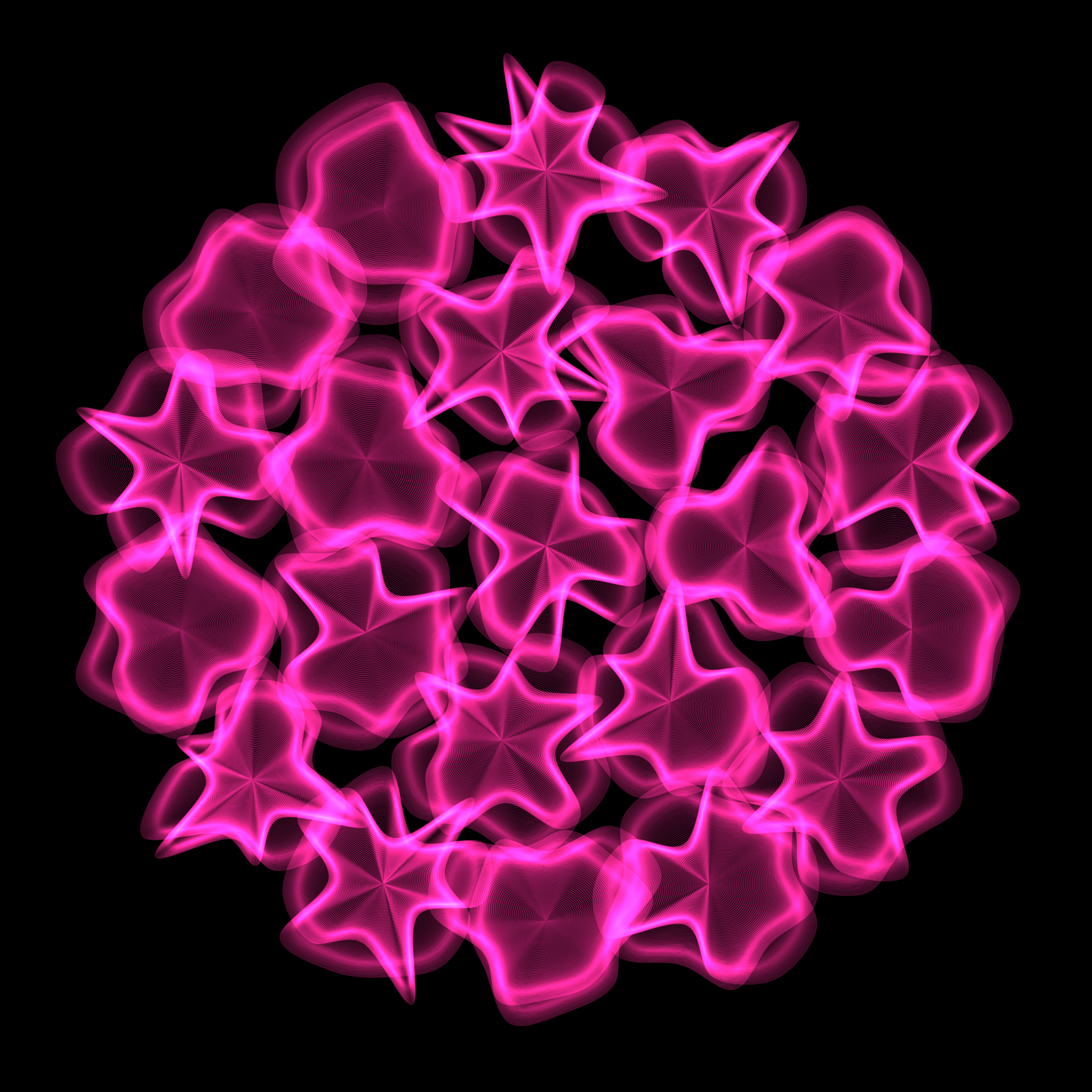 Art Blocks - Art Blocks v2 - Flowers #3443 - NFT # 116003443