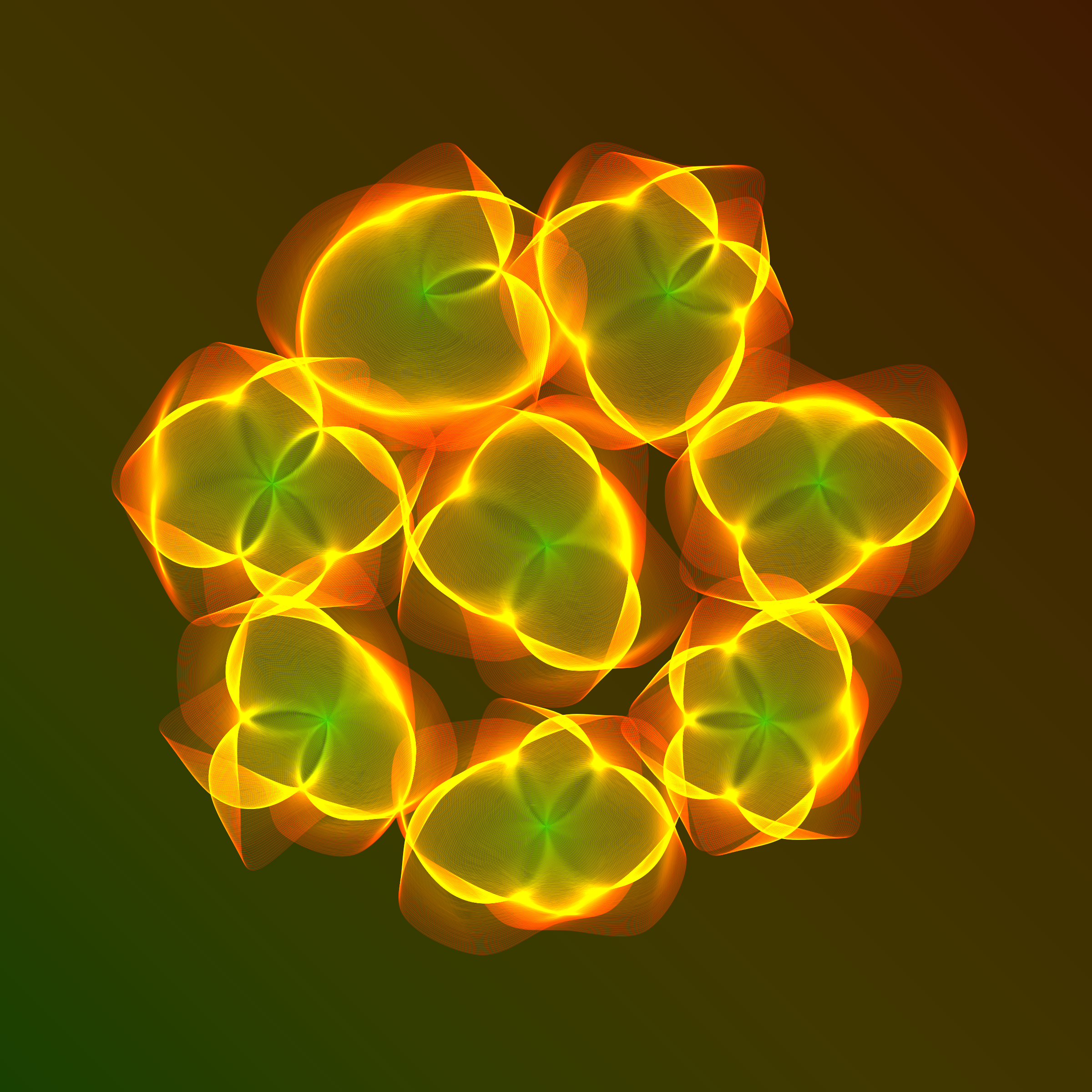 Art Blocks - Art Blocks v2 - Flowers #3444 - NFT # 116003444