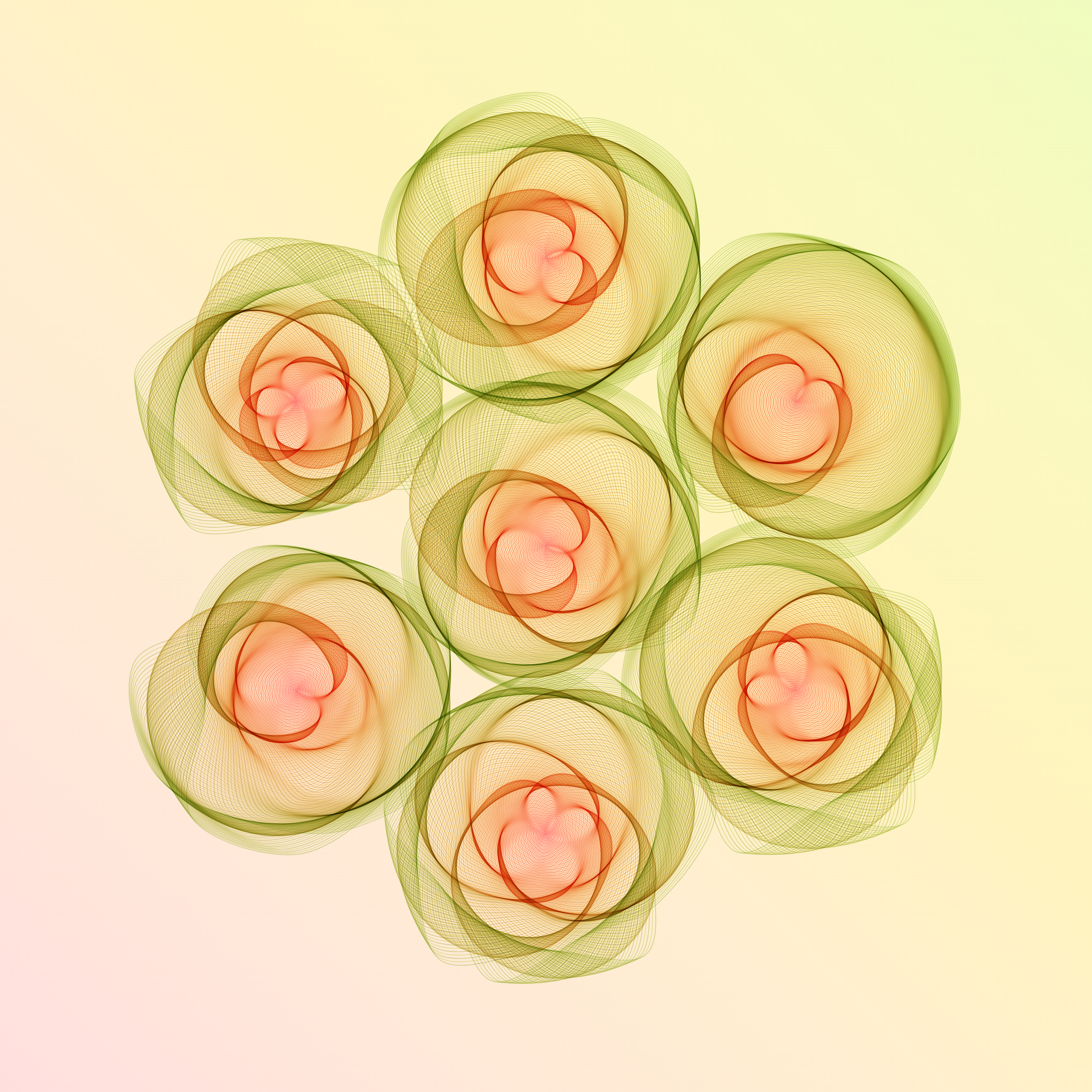 Art Blocks - Art Blocks v2 - Flowers #3458 - NFT # 116003458