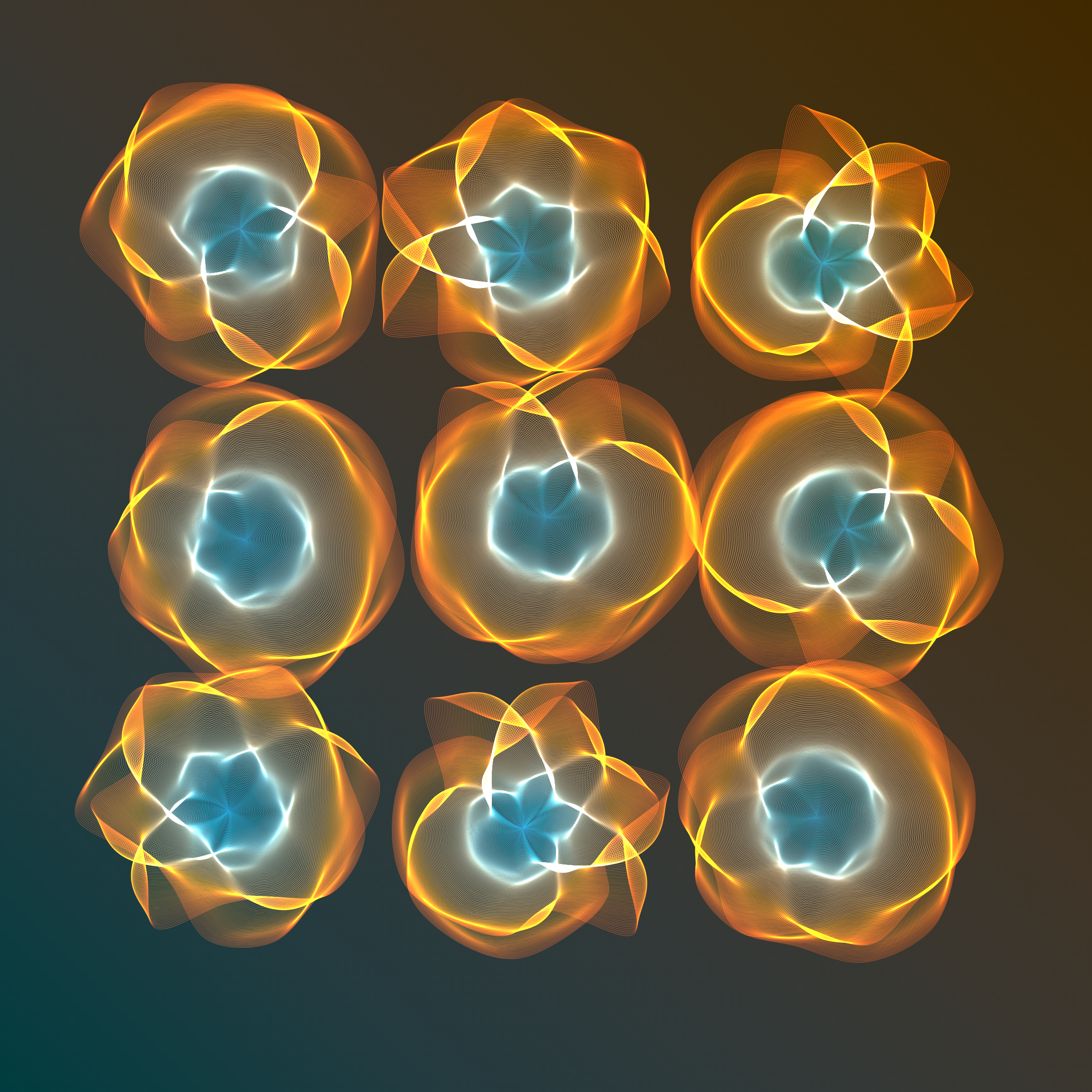 Art Blocks - Art Blocks v2 - Flowers #3464 - NFT # 116003464