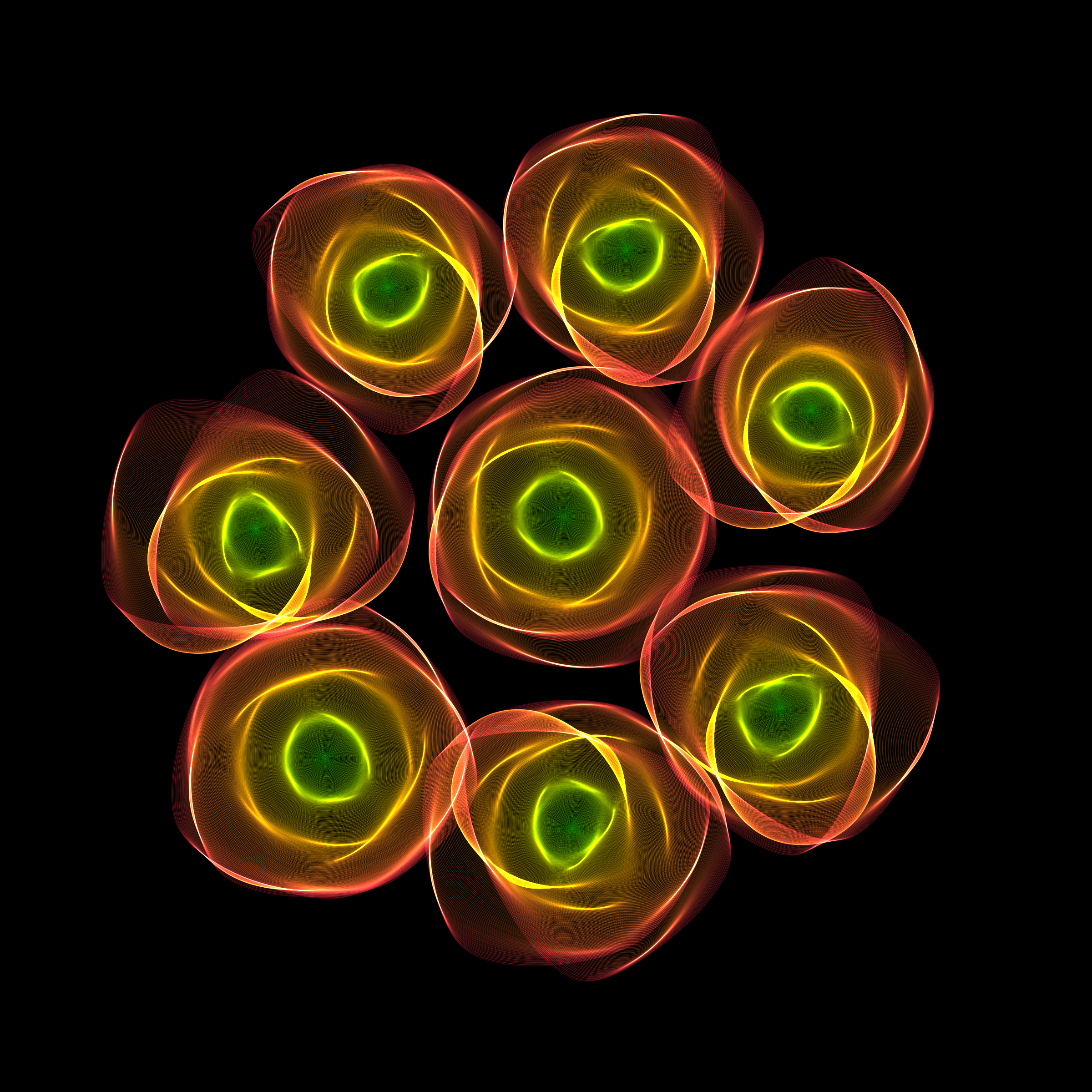 Art Blocks - Art Blocks v2 - Flowers #3474 - NFT # 116003474