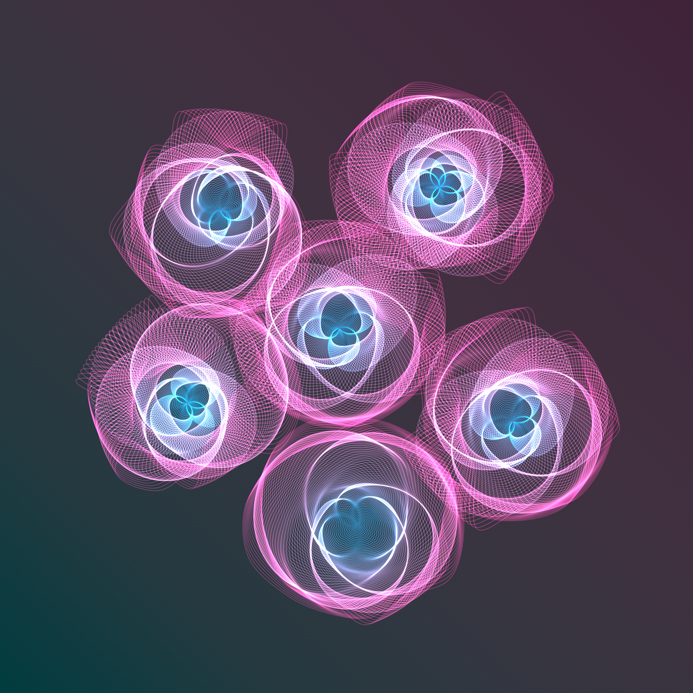 Art Blocks - Art Blocks v2 - Flowers #3477 - NFT # 116003477