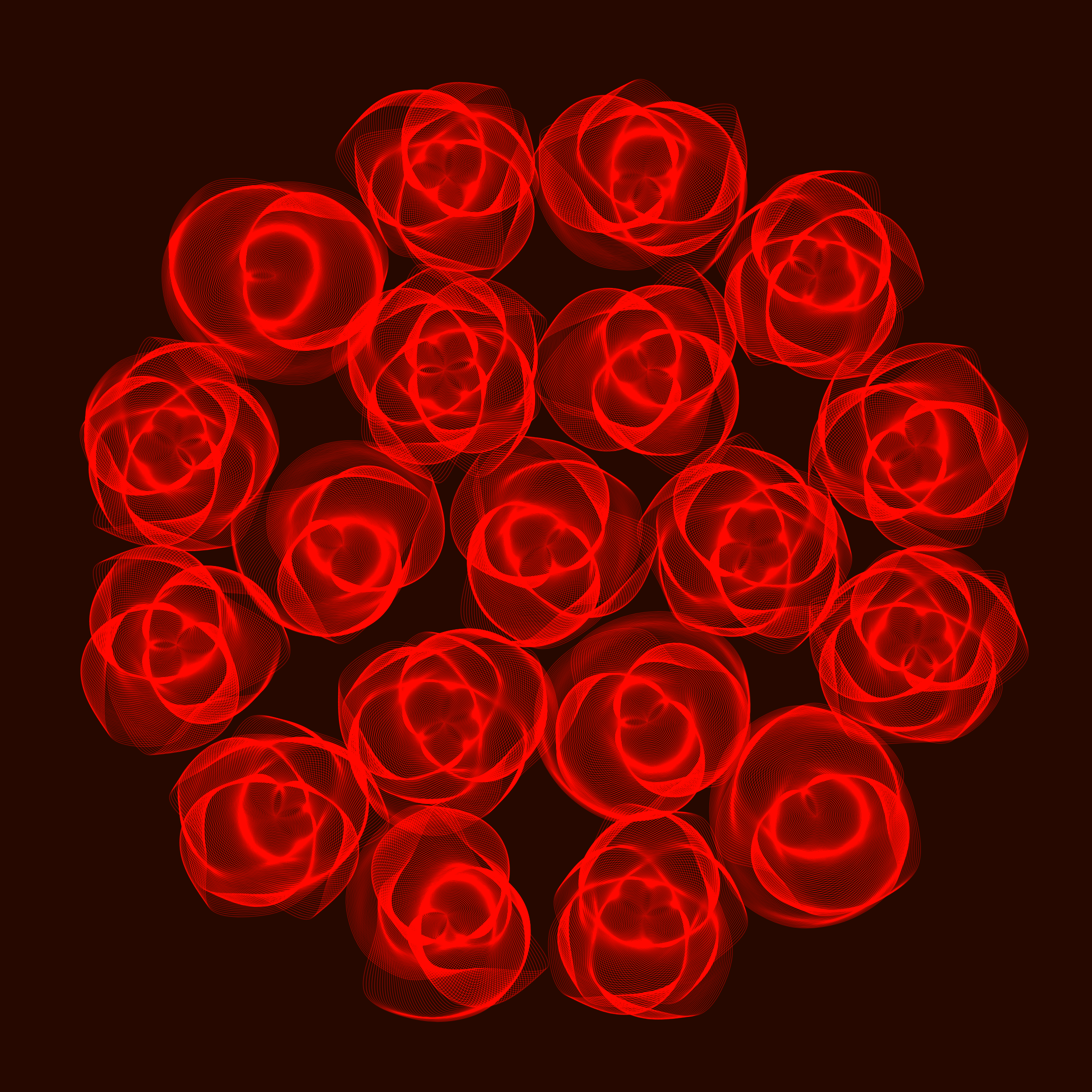 Art Blocks - Art Blocks v2 - Flowers #3480 - NFT # 116003480