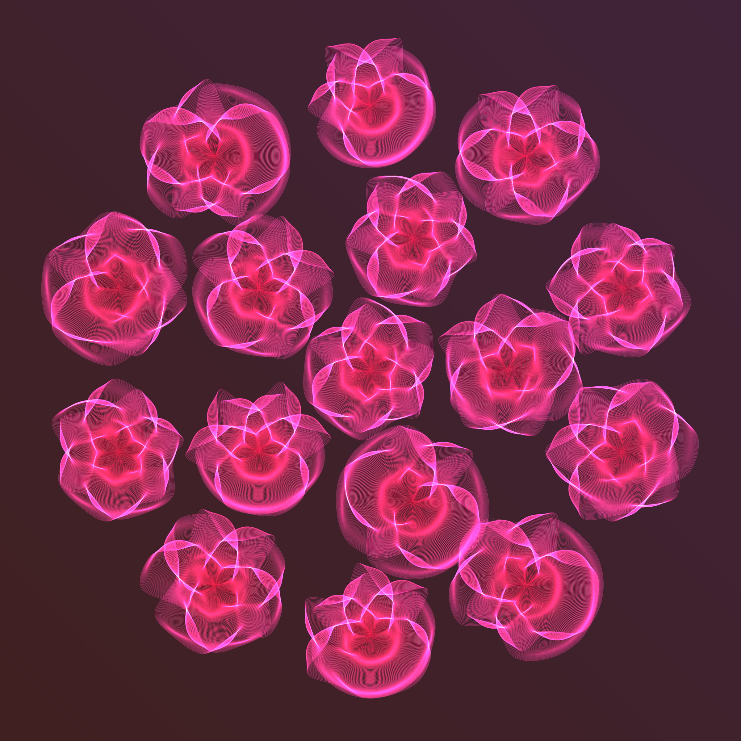 Art Blocks - Art Blocks v2 - Flowers #3519 - NFT # 116003519