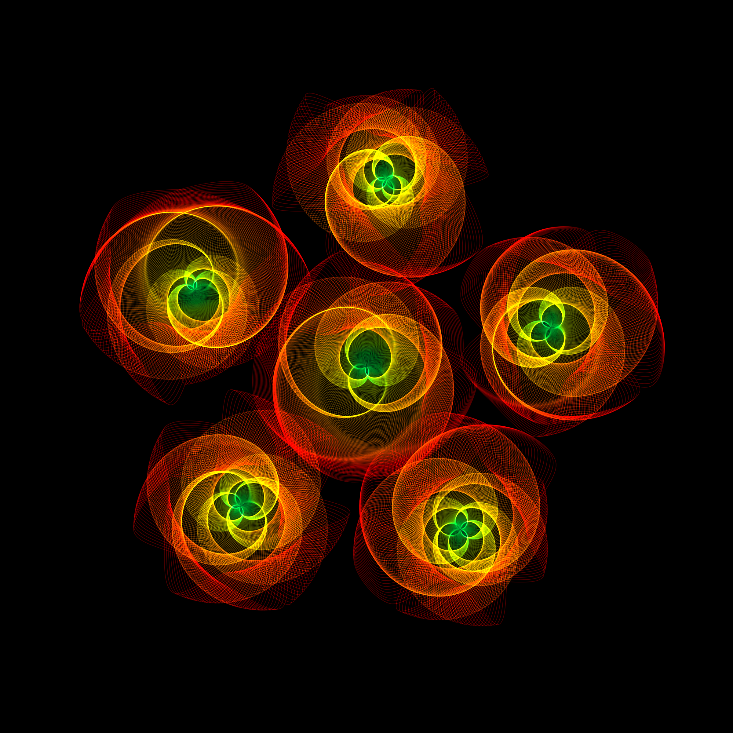 Art Blocks - Art Blocks v2 - Flowers #3532 - NFT # 116003532