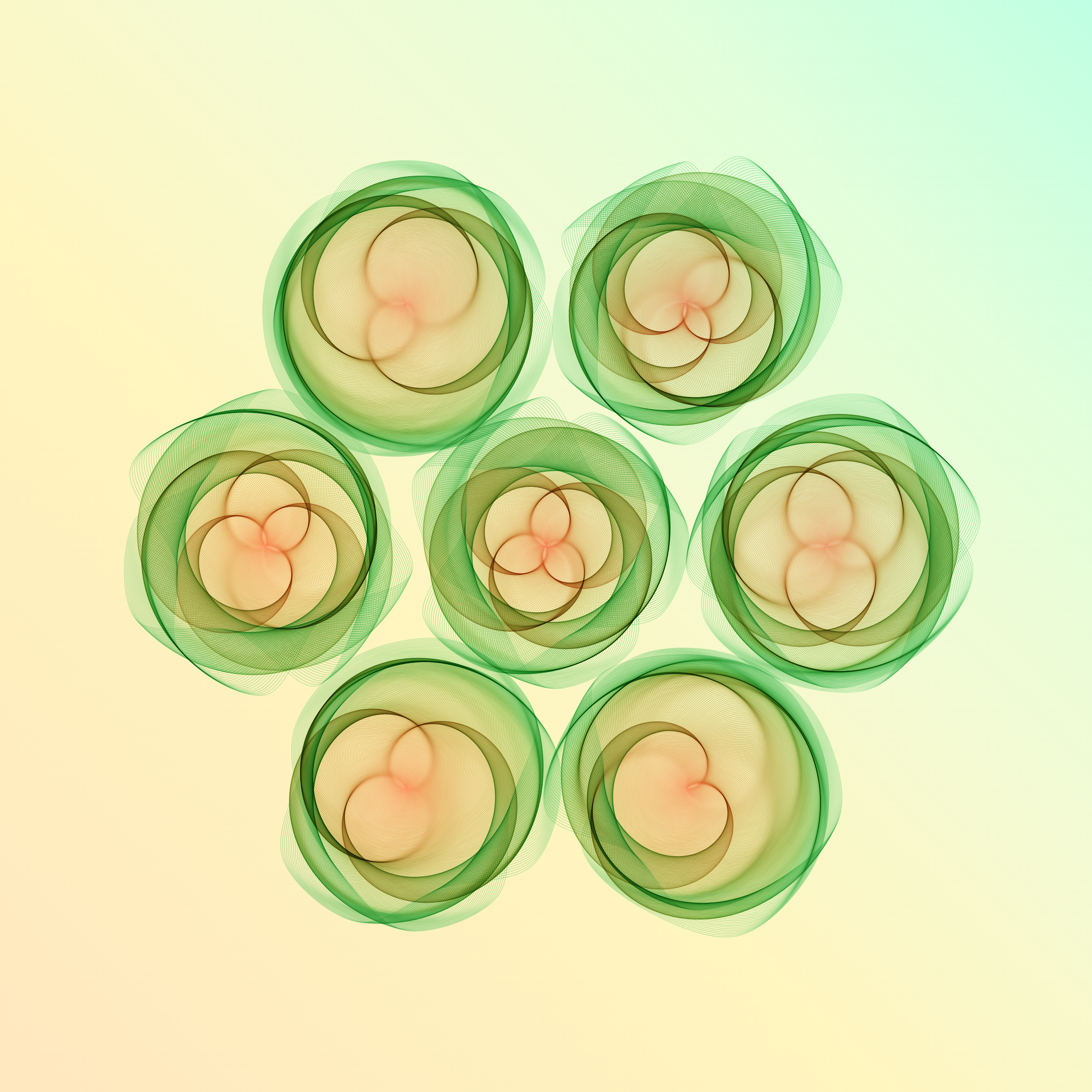 Art Blocks - Art Blocks v2 - Flowers #3537 - NFT # 116003537