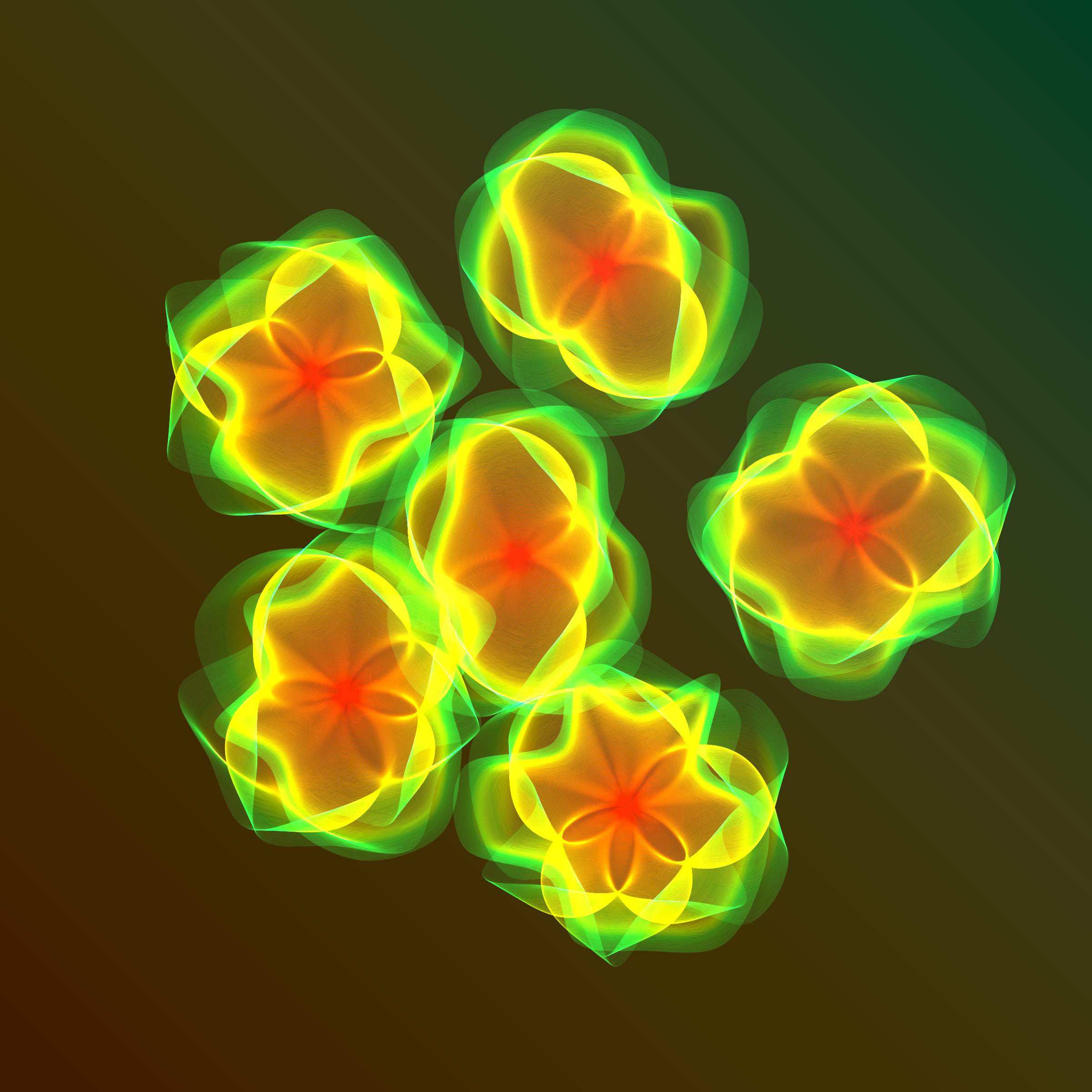 Art Blocks - Art Blocks v2 - Flowers #3580 - NFT # 116003580