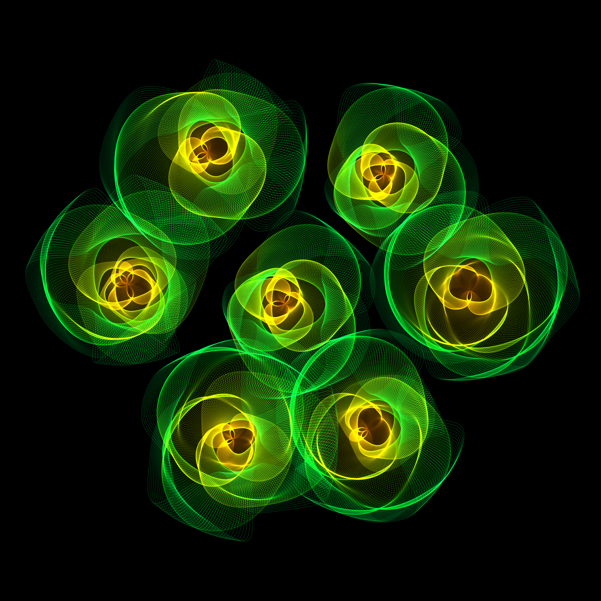 Art Blocks - Art Blocks v2 - Flowers #3588 - NFT # 116003588