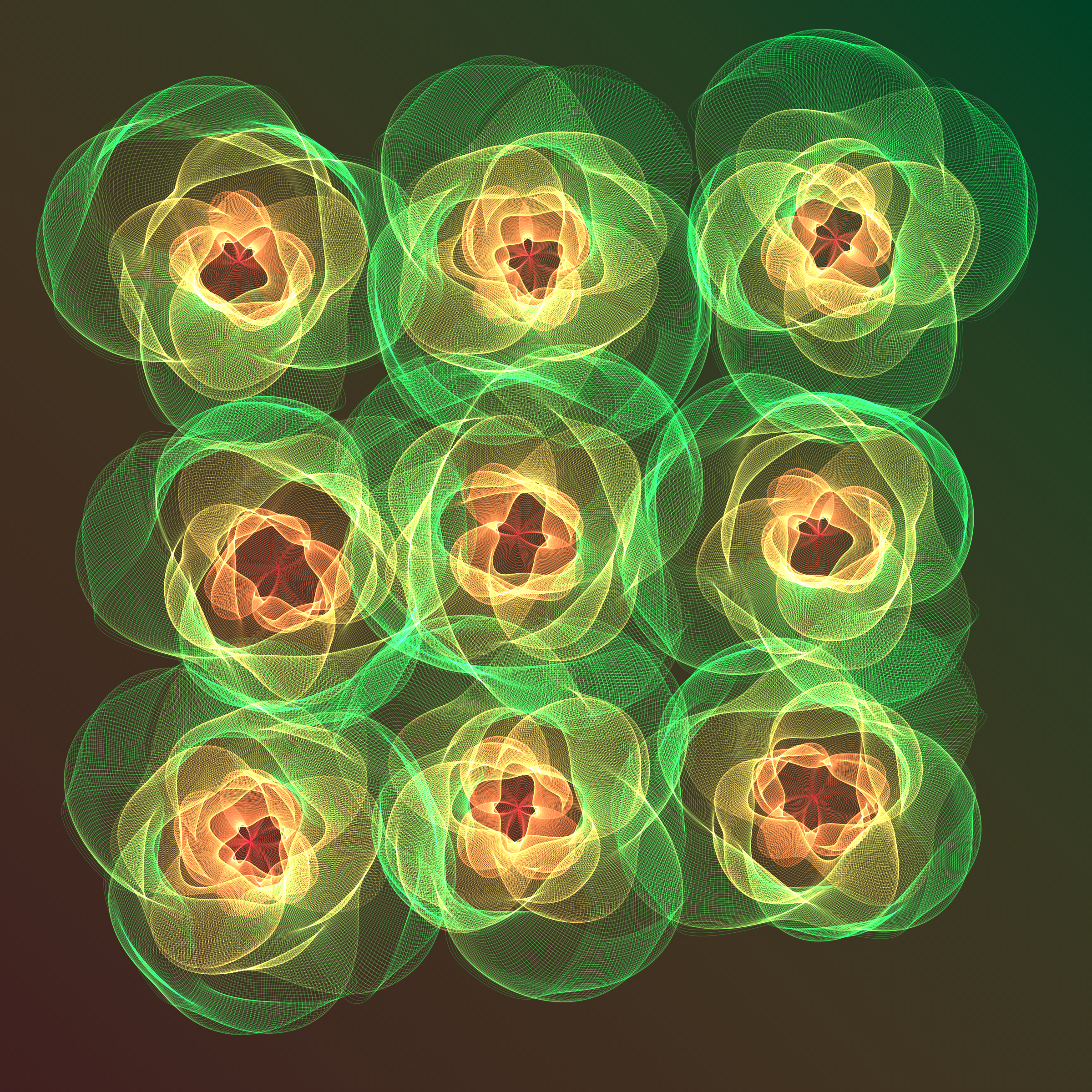 Art Blocks - Art Blocks v2 - Flowers #3589 - NFT # 116003589