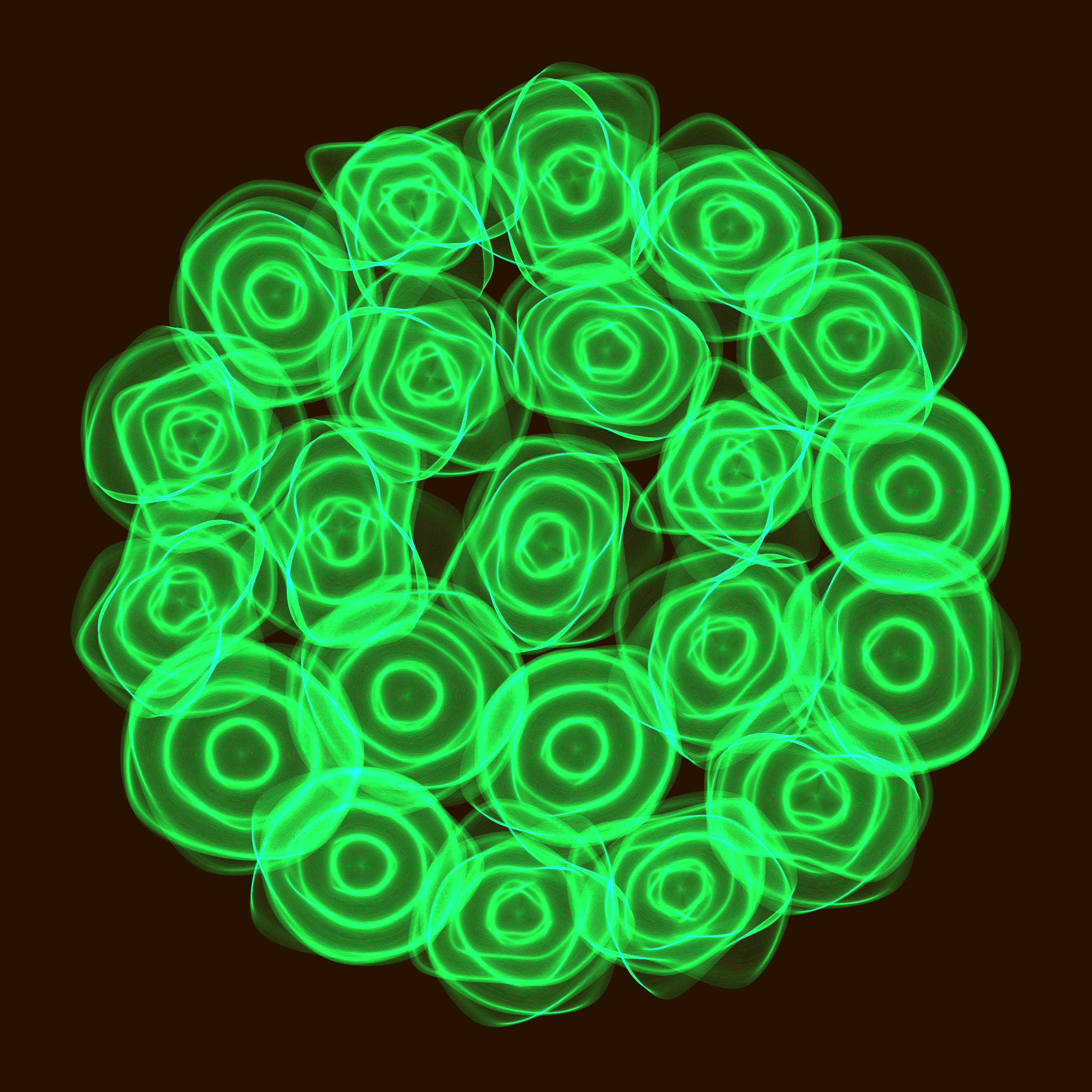 Art Blocks - Art Blocks v2 - Flowers #3694 - NFT # 116003694