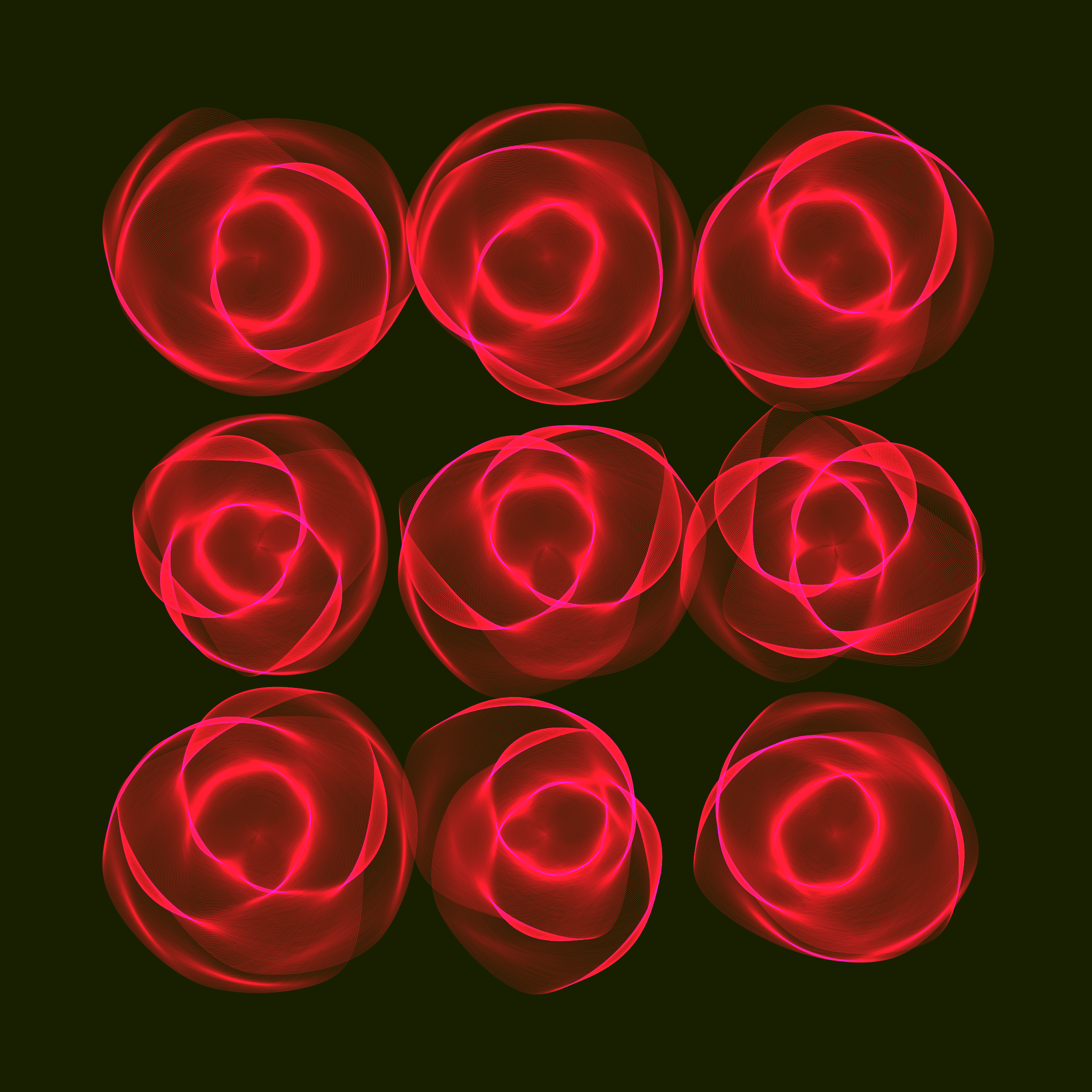 Art Blocks - Art Blocks v2 - Flowers #3707 - NFT # 116003707