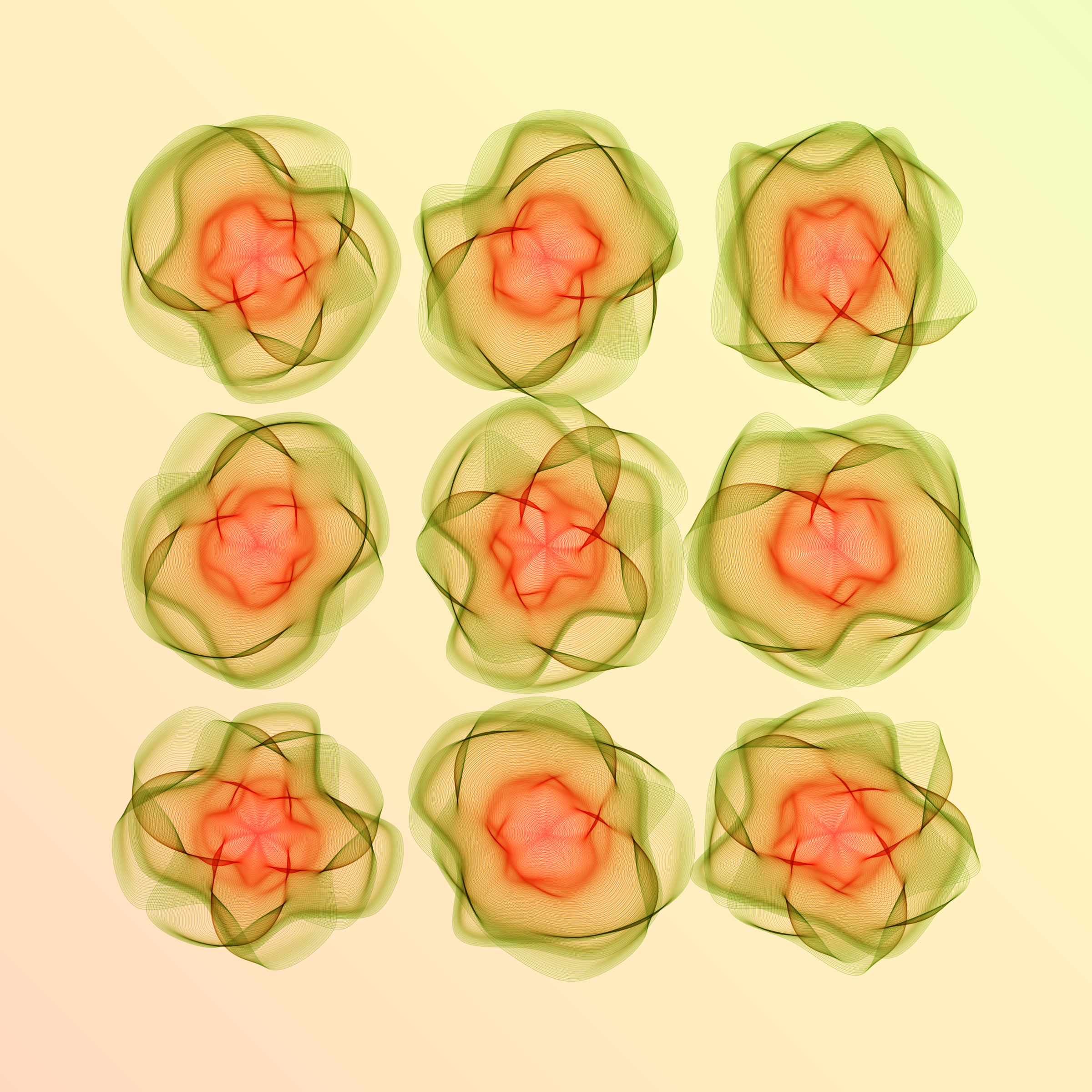 Art Blocks - Art Blocks v2 - Flowers #3721 - NFT # 116003721