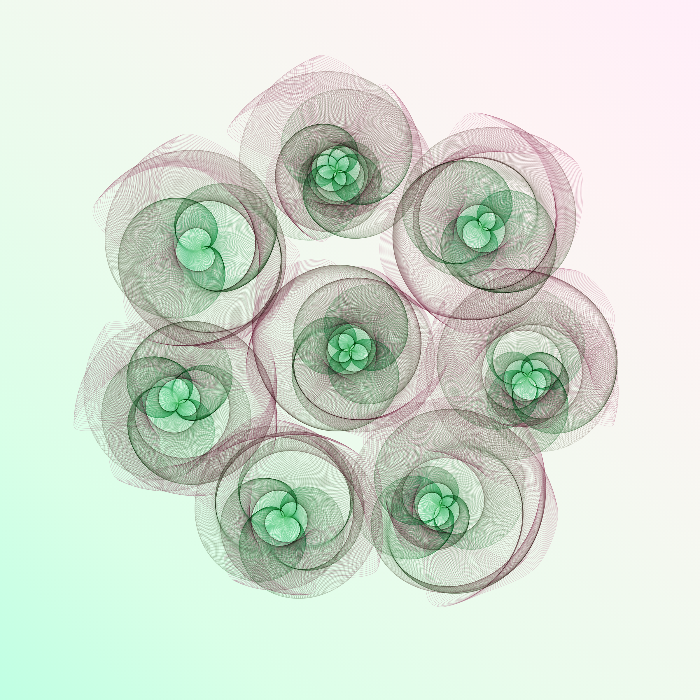 Art Blocks - Art Blocks v2 - Flowers #3774 - NFT # 116003774