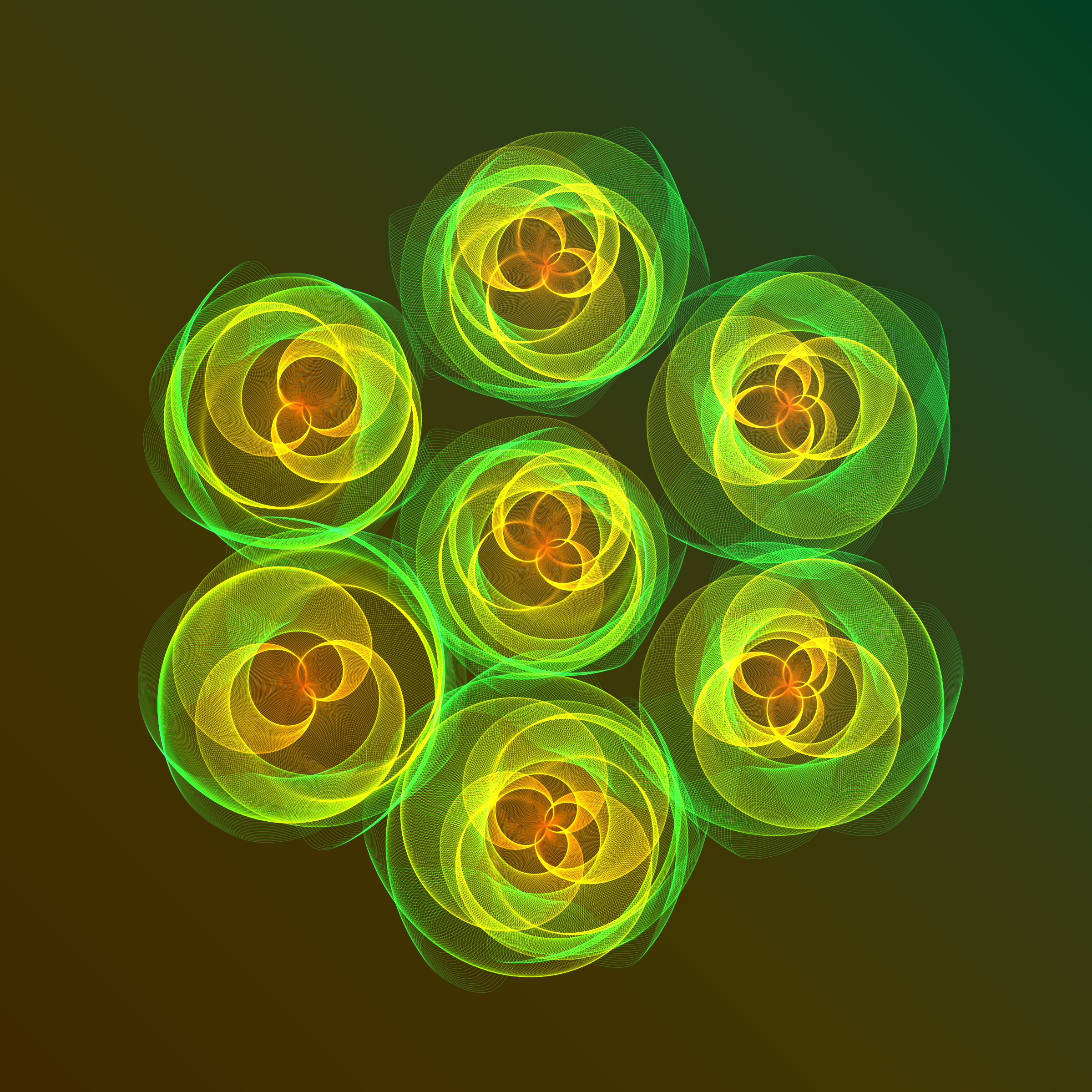 Art Blocks - Art Blocks v2 - Flowers #3787 - NFT # 116003787