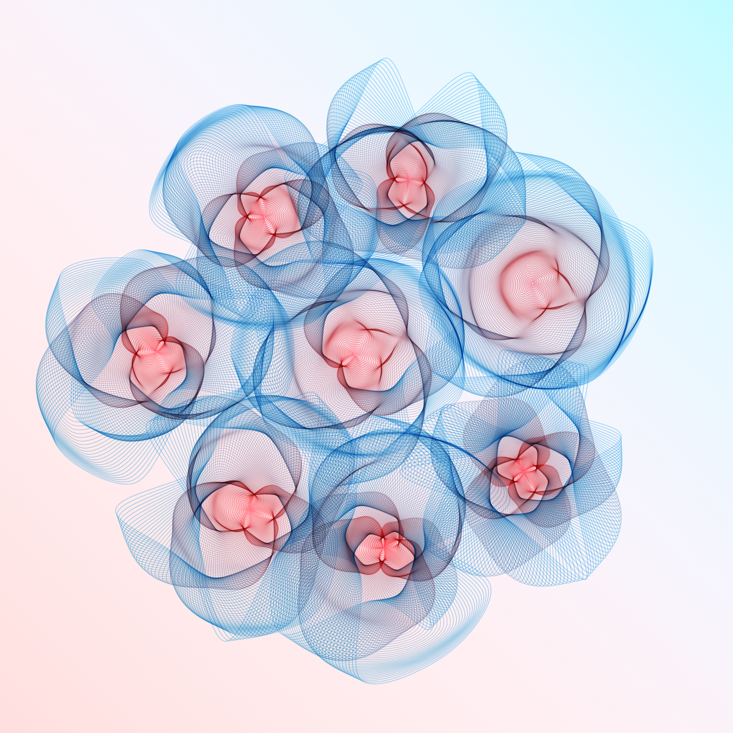 Art Blocks - Art Blocks v2 - Flowers #3810 - NFT # 116003810