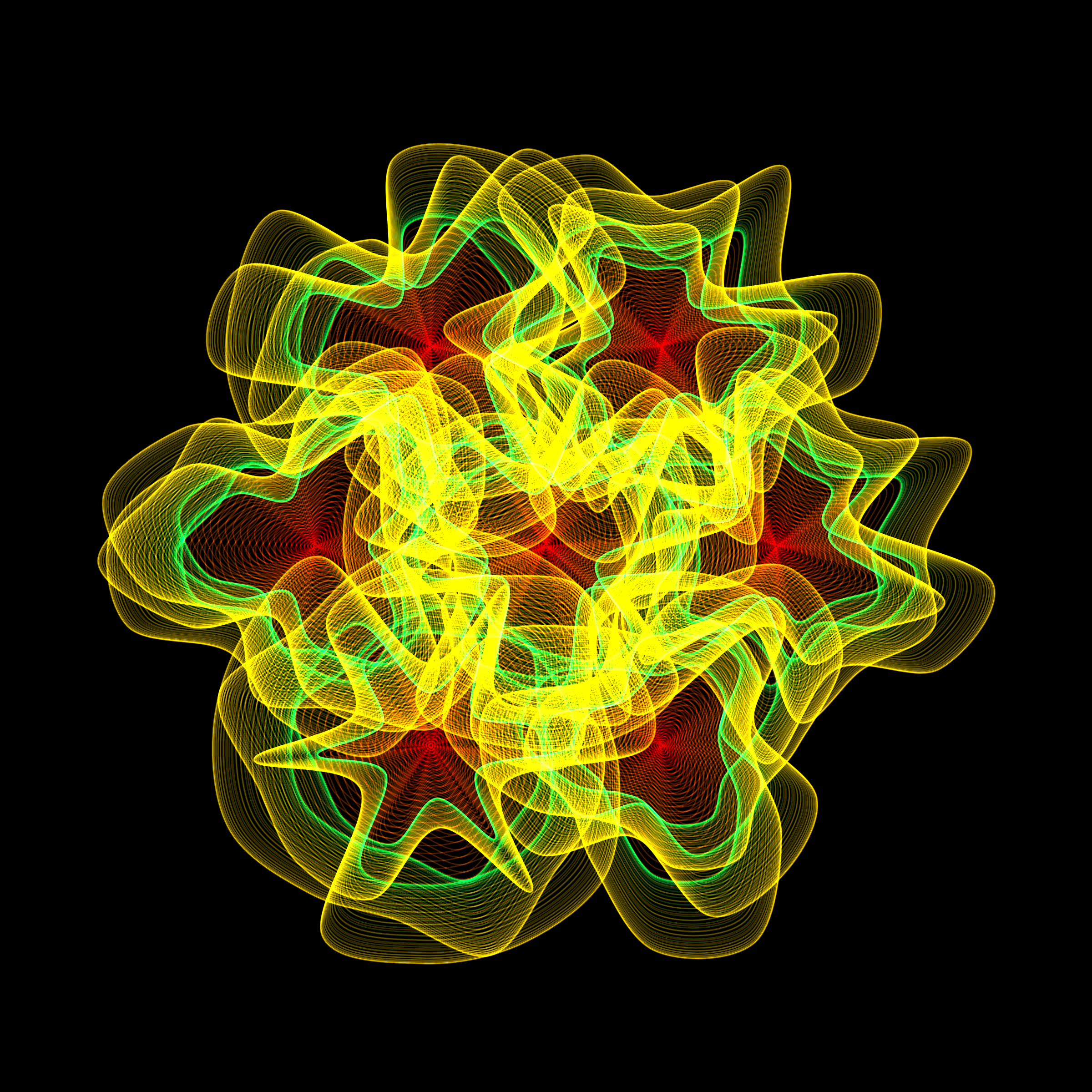 Art Blocks - Art Blocks v2 - Flowers #3812 - NFT # 116003812