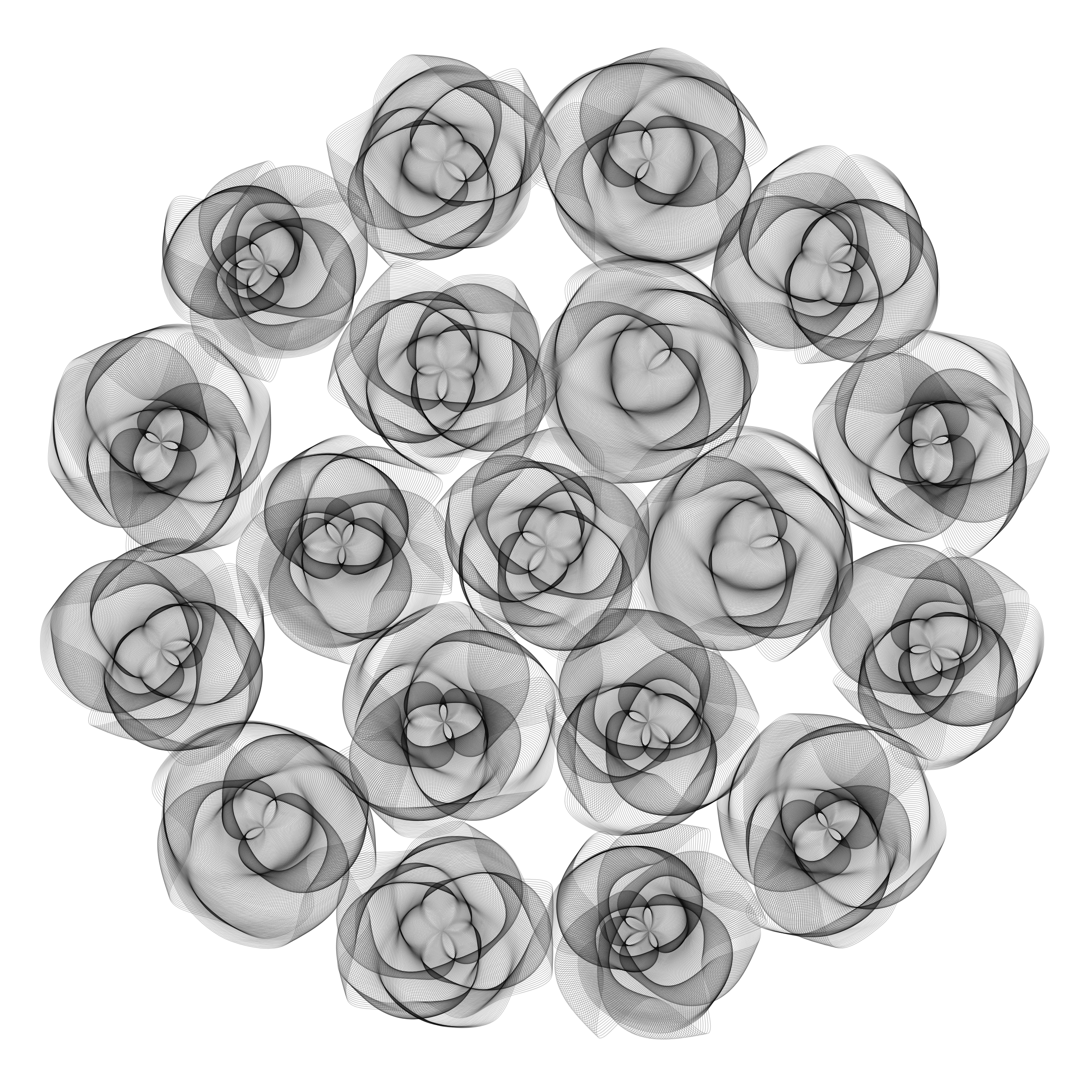 Art Blocks - Art Blocks v2 - Flowers #3848 - NFT # 116003848