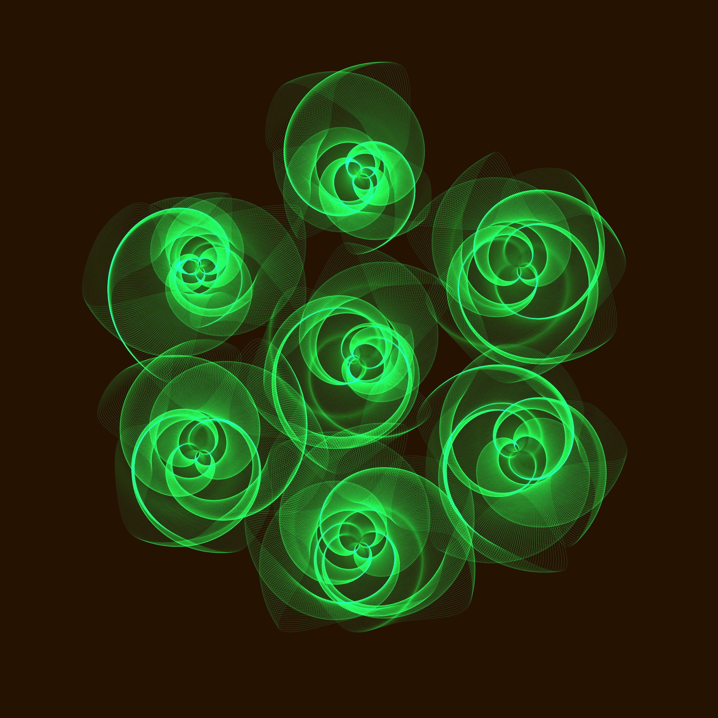 Art Blocks - Art Blocks v2 - Flowers #3873 - NFT # 116003873