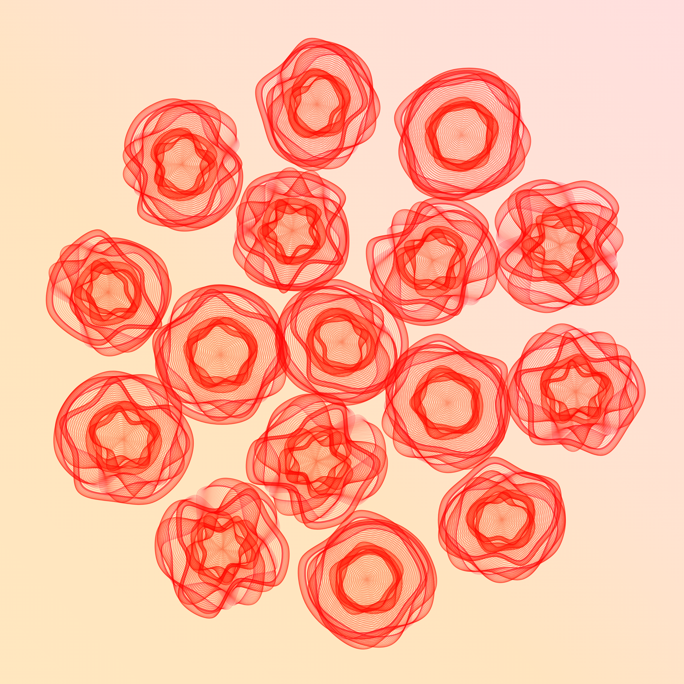 Art Blocks - Art Blocks v2 - Flowers #3986 - NFT # 116003986