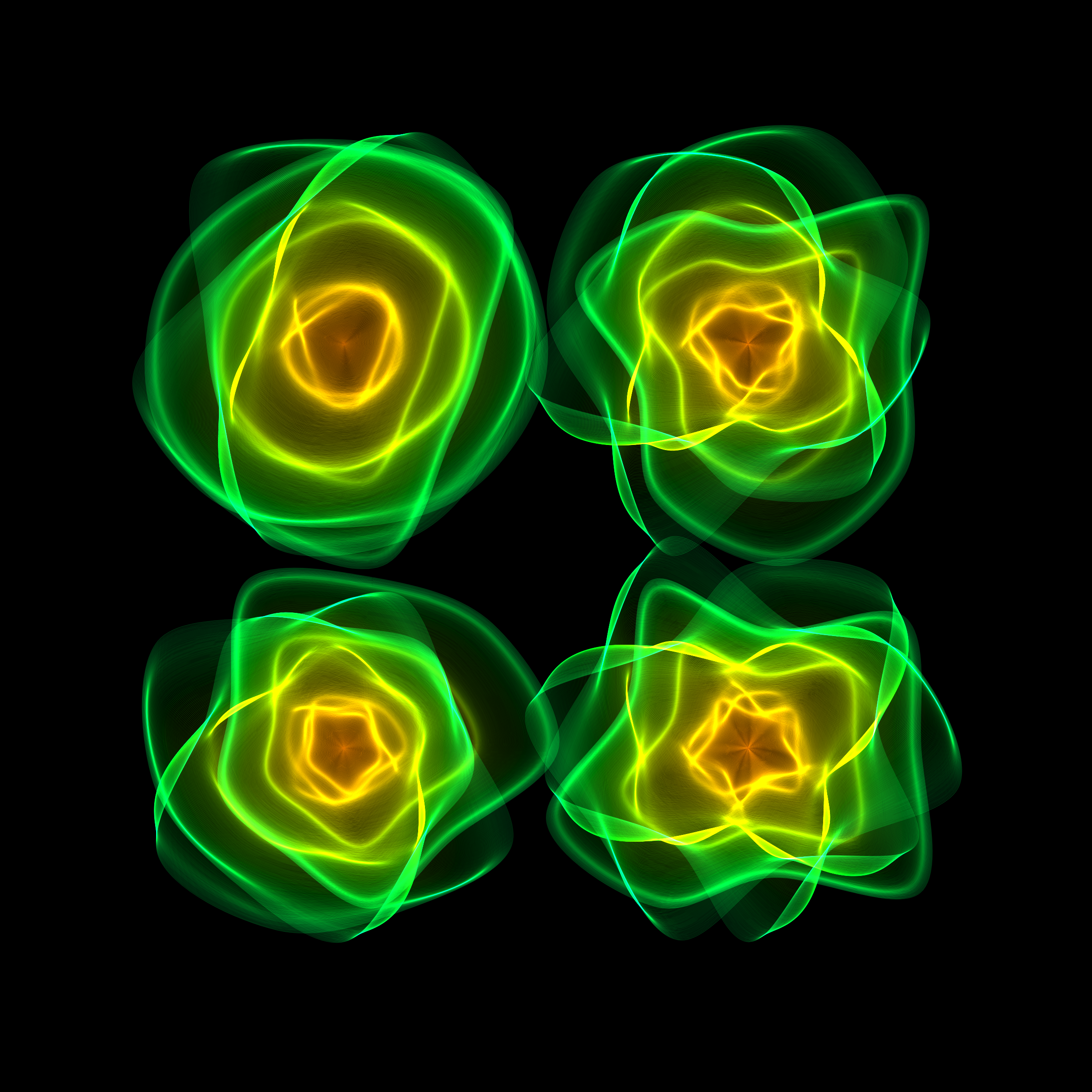 Art Blocks - Art Blocks v2 - Flowers #4037 - NFT # 116004037