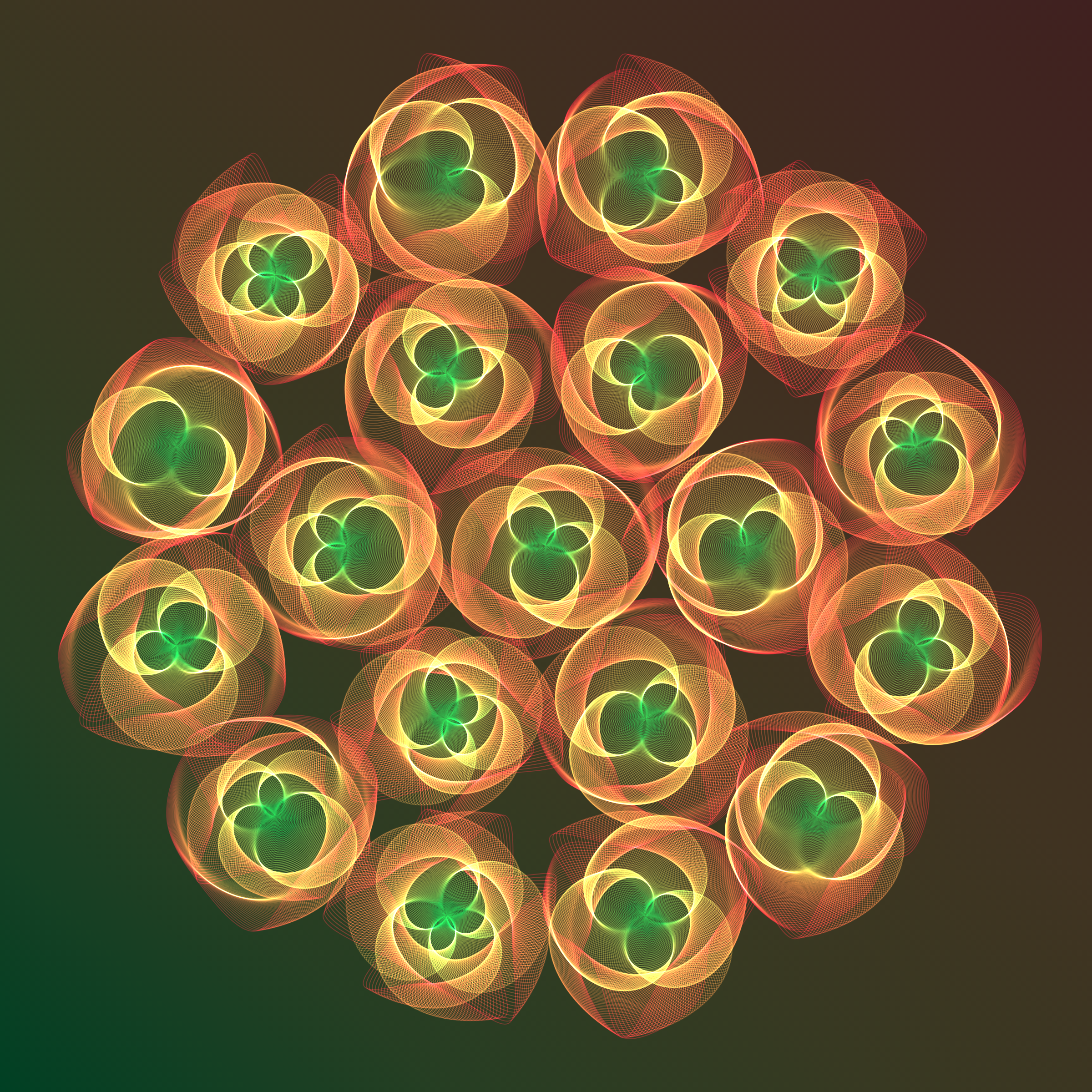 Art Blocks - Art Blocks v2 - Flowers #4073 - NFT # 116004073