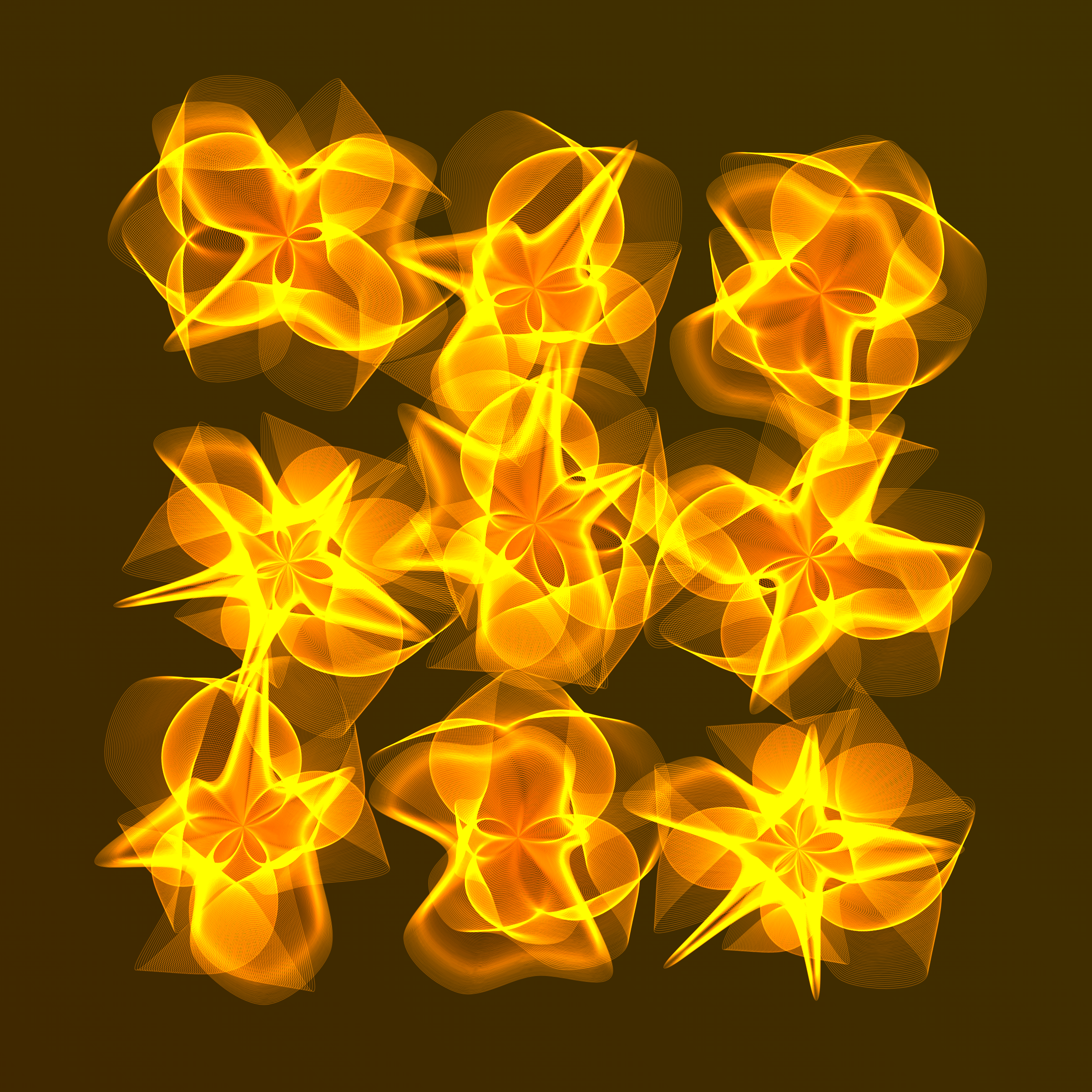 Art Blocks - Art Blocks v2 - Flowers #4111 - NFT # 116004111