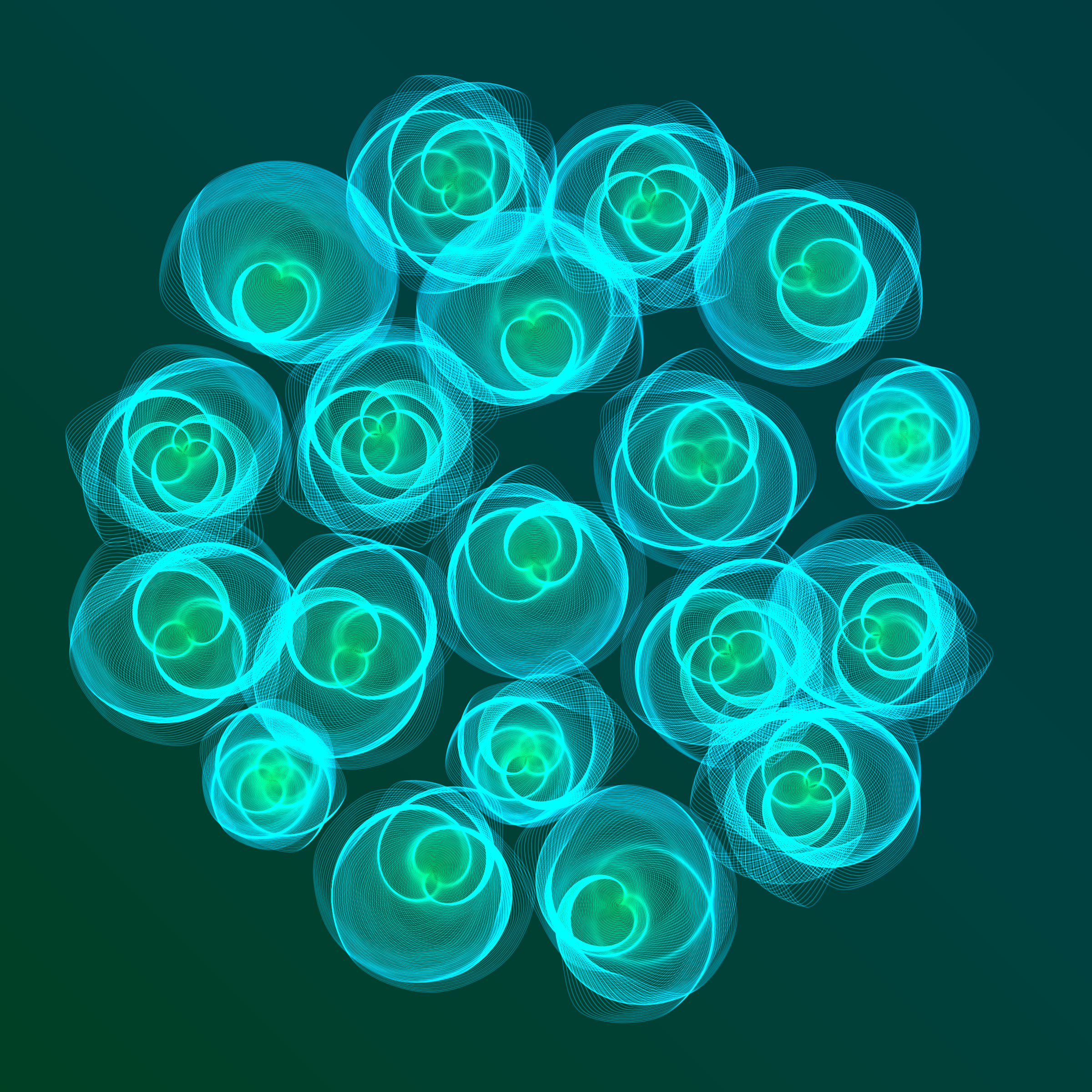 Art Blocks - Art Blocks v2 - Flowers #4127 - NFT # 116004127