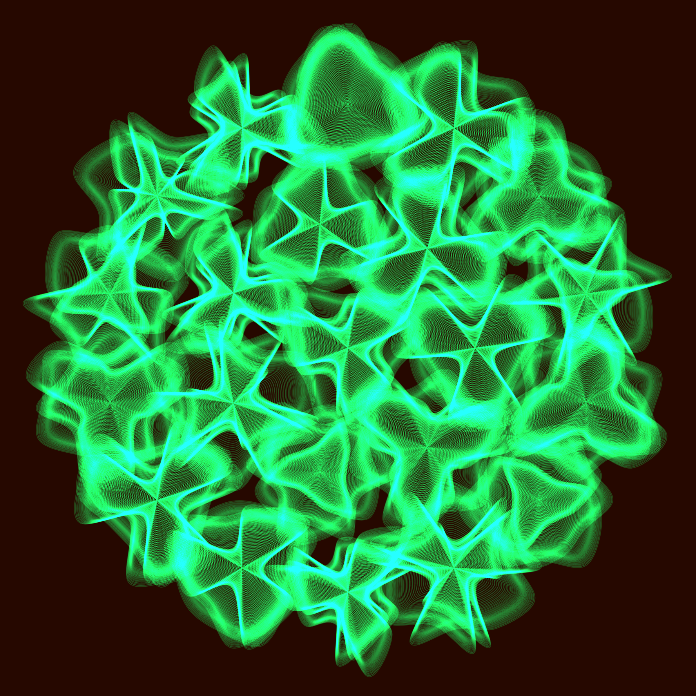 Art Blocks - Art Blocks v2 - Flowers #4158 - NFT # 116004158