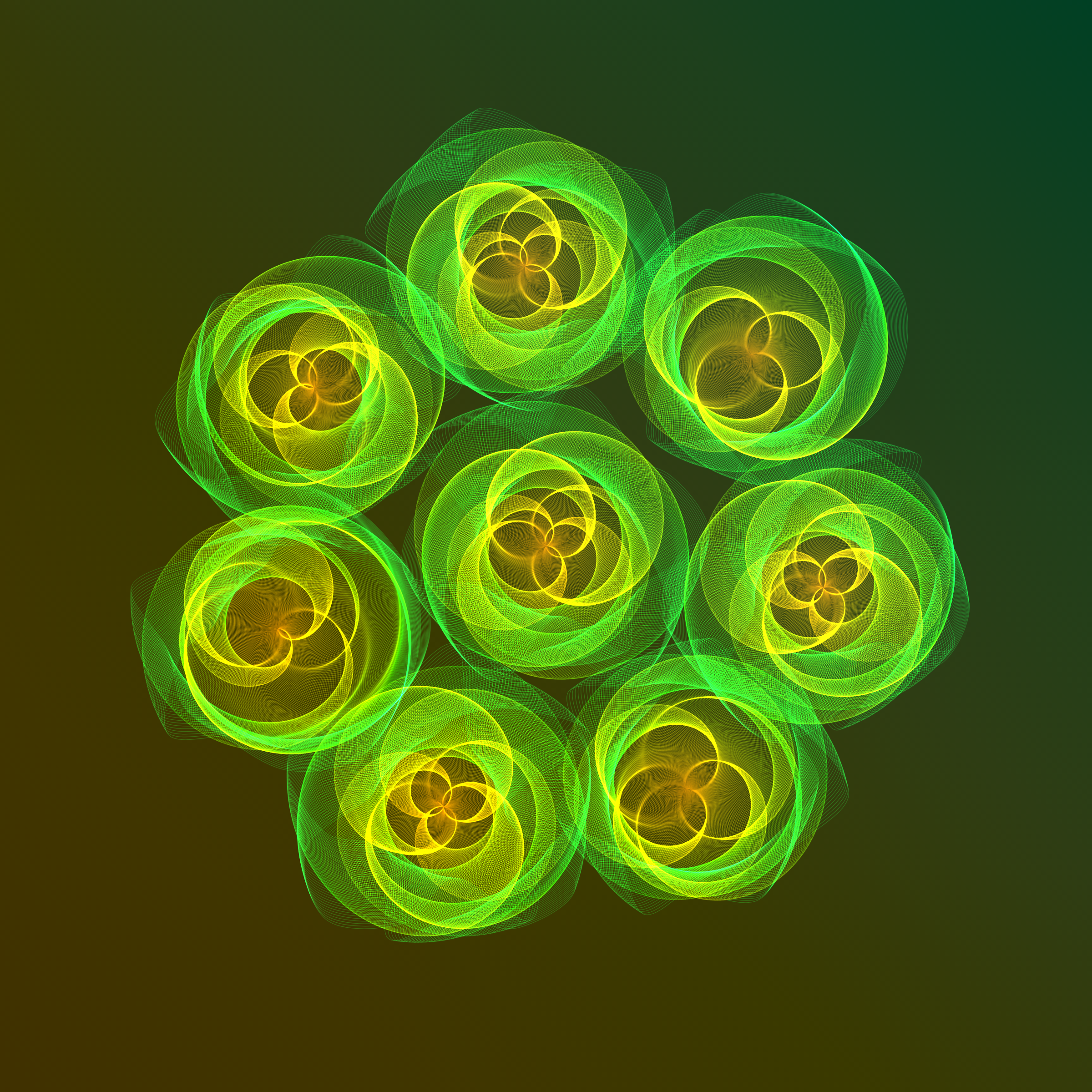 Art Blocks - Art Blocks v2 - Flowers #4168 - NFT # 116004168