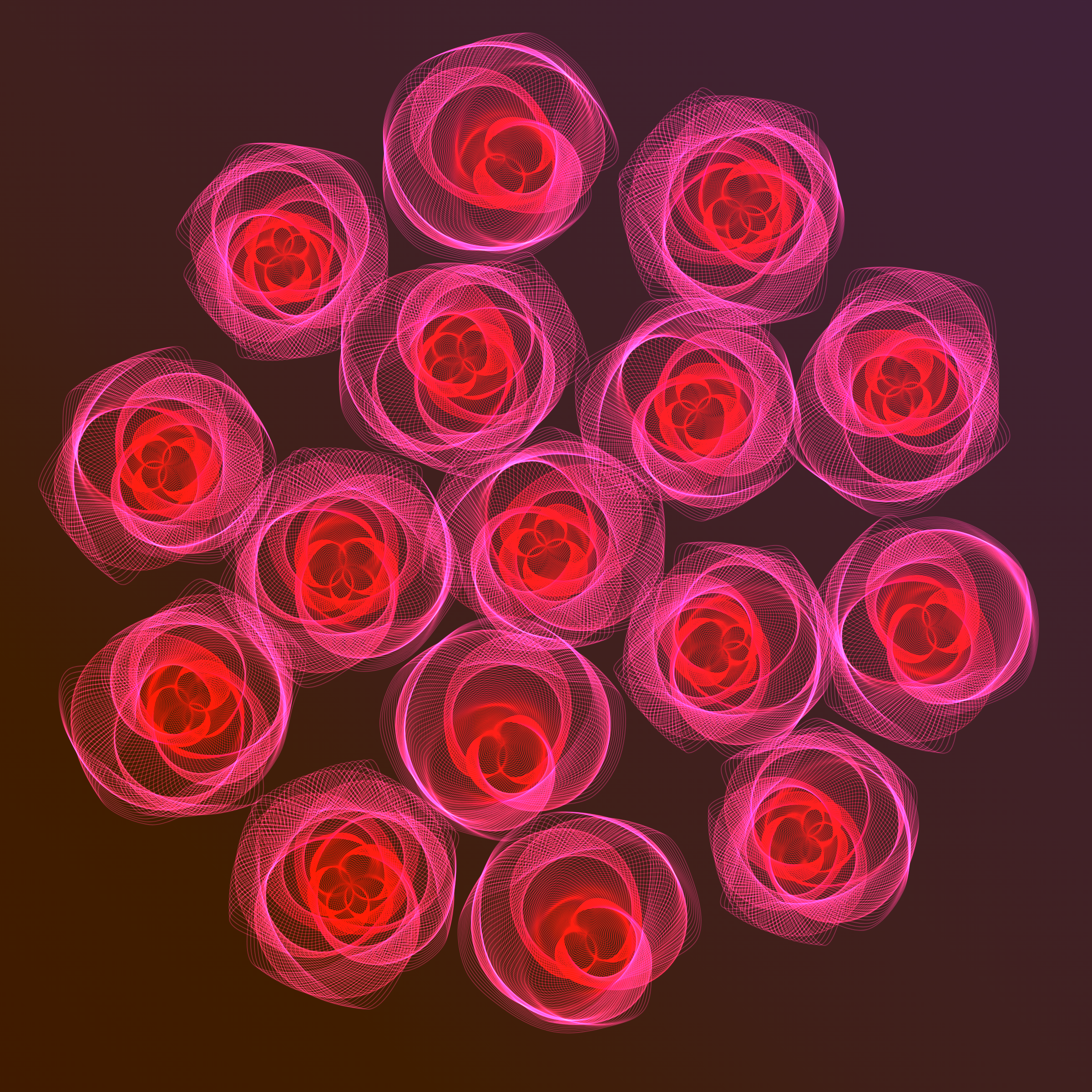 Art Blocks - Art Blocks v2 - Flowers #4174 - NFT # 116004174