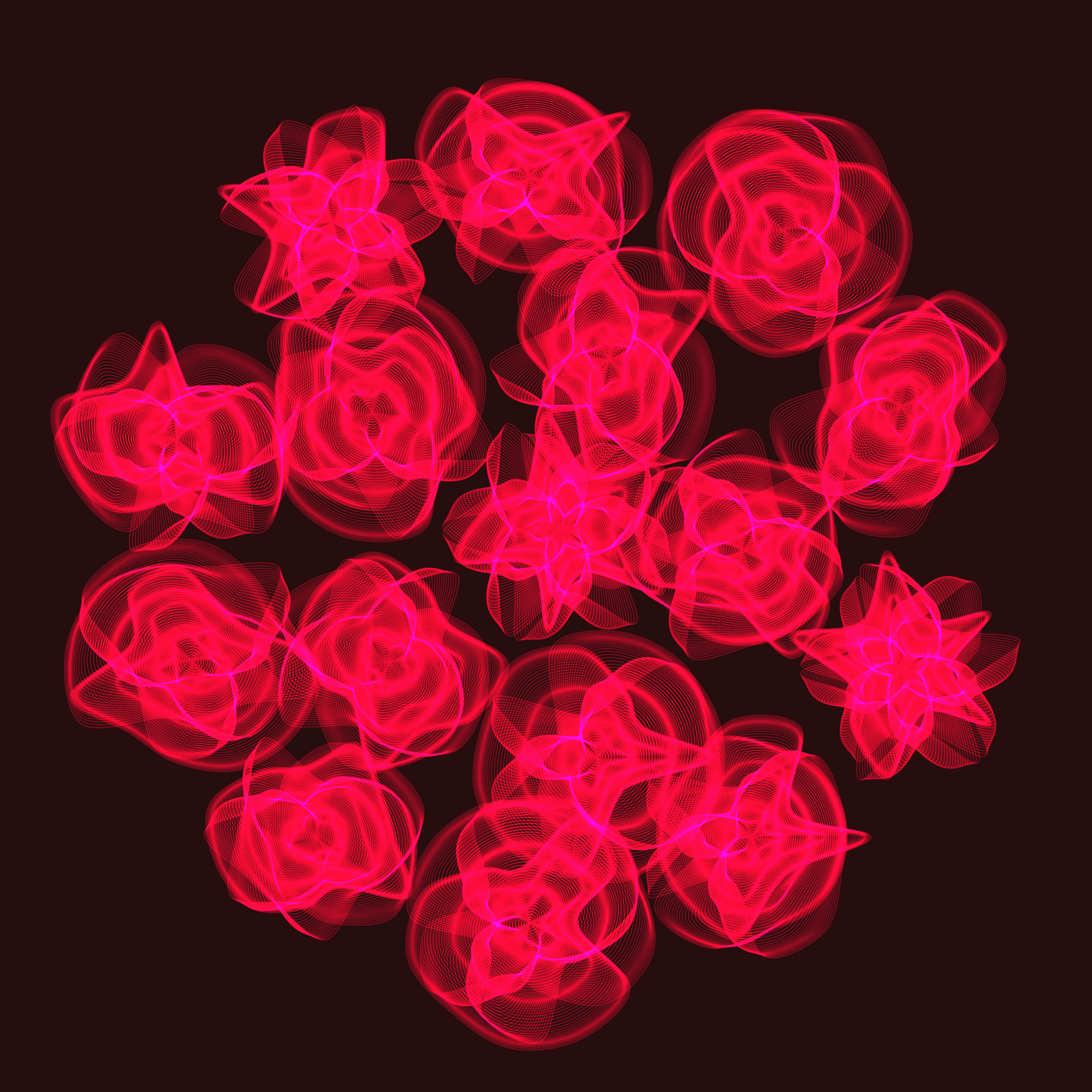 Art Blocks - Art Blocks v2 - Flowers #4201 - NFT # 116004201