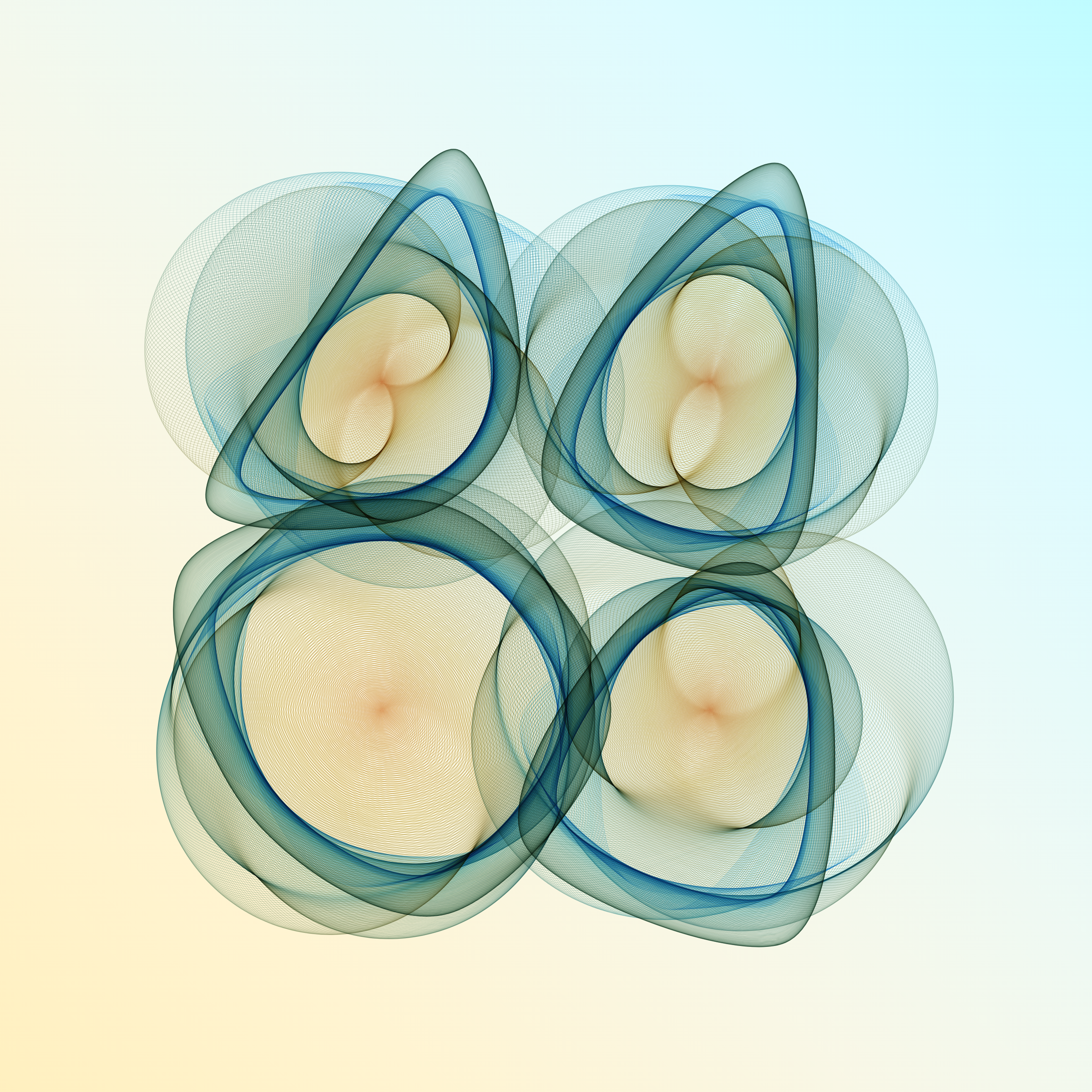 Art Blocks - Art Blocks v2 - Flowers #4223 - NFT # 116004223