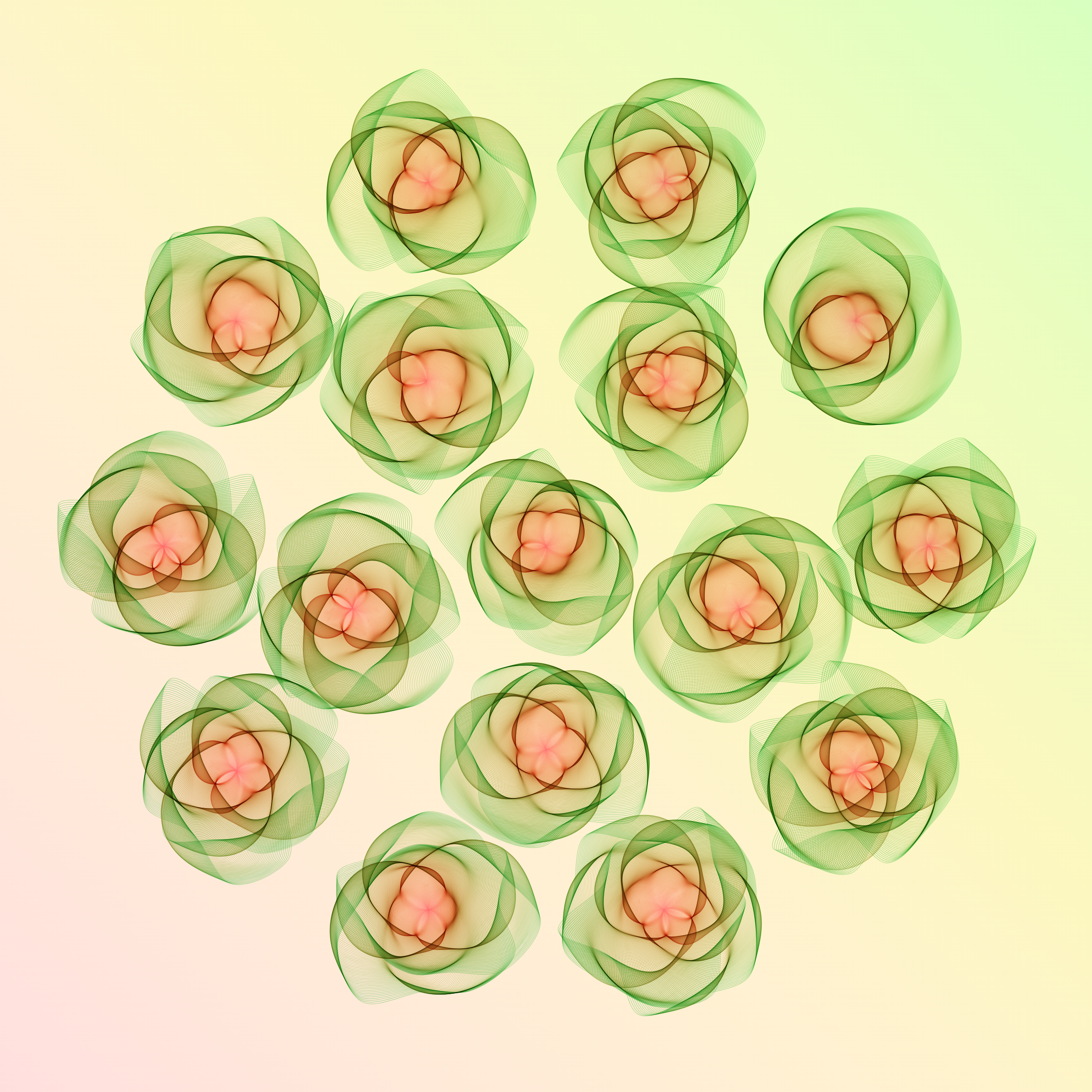 Art Blocks - Art Blocks v2 - Flowers #4224 - NFT # 116004224