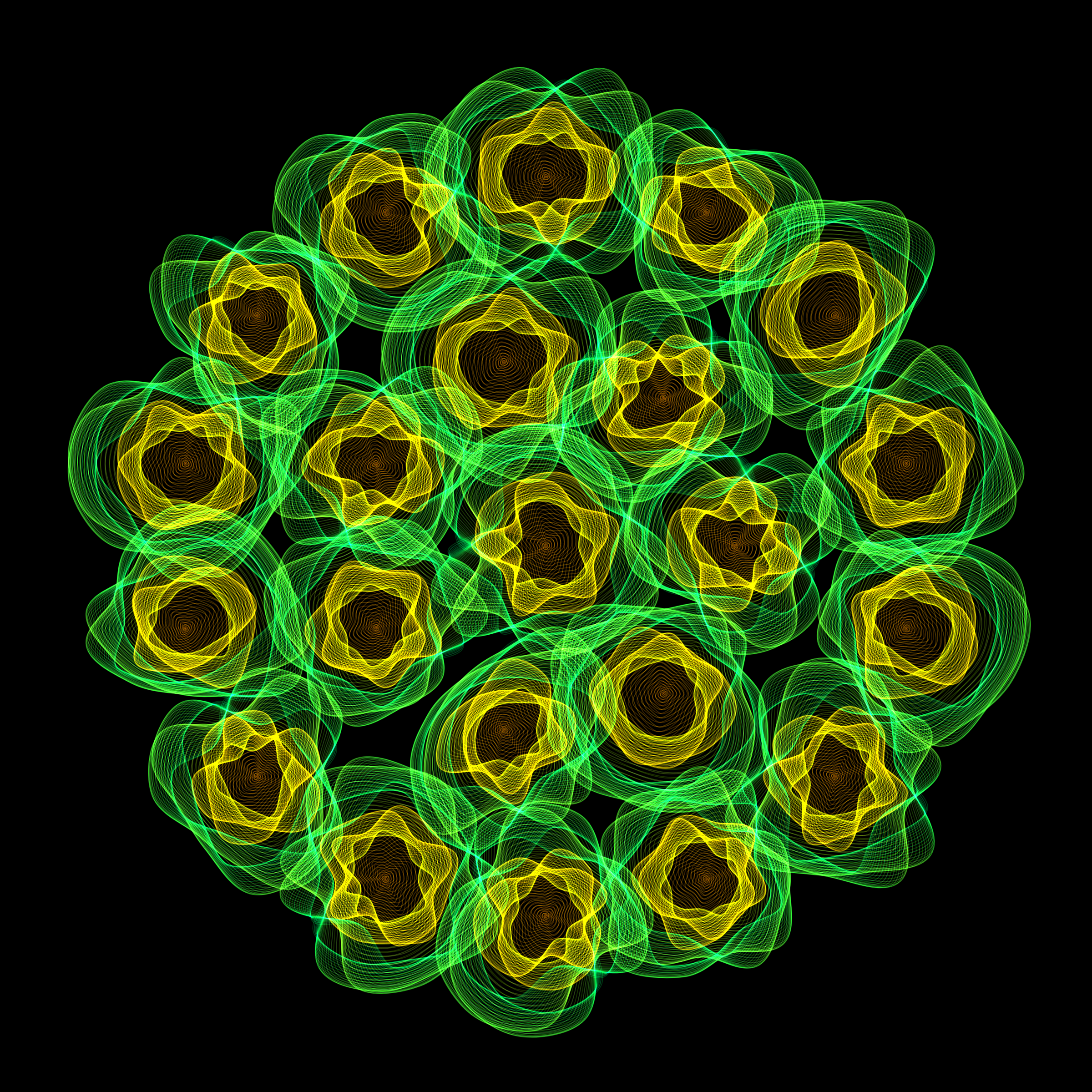 Art Blocks - Art Blocks v2 - Flowers #4303 - NFT # 116004303