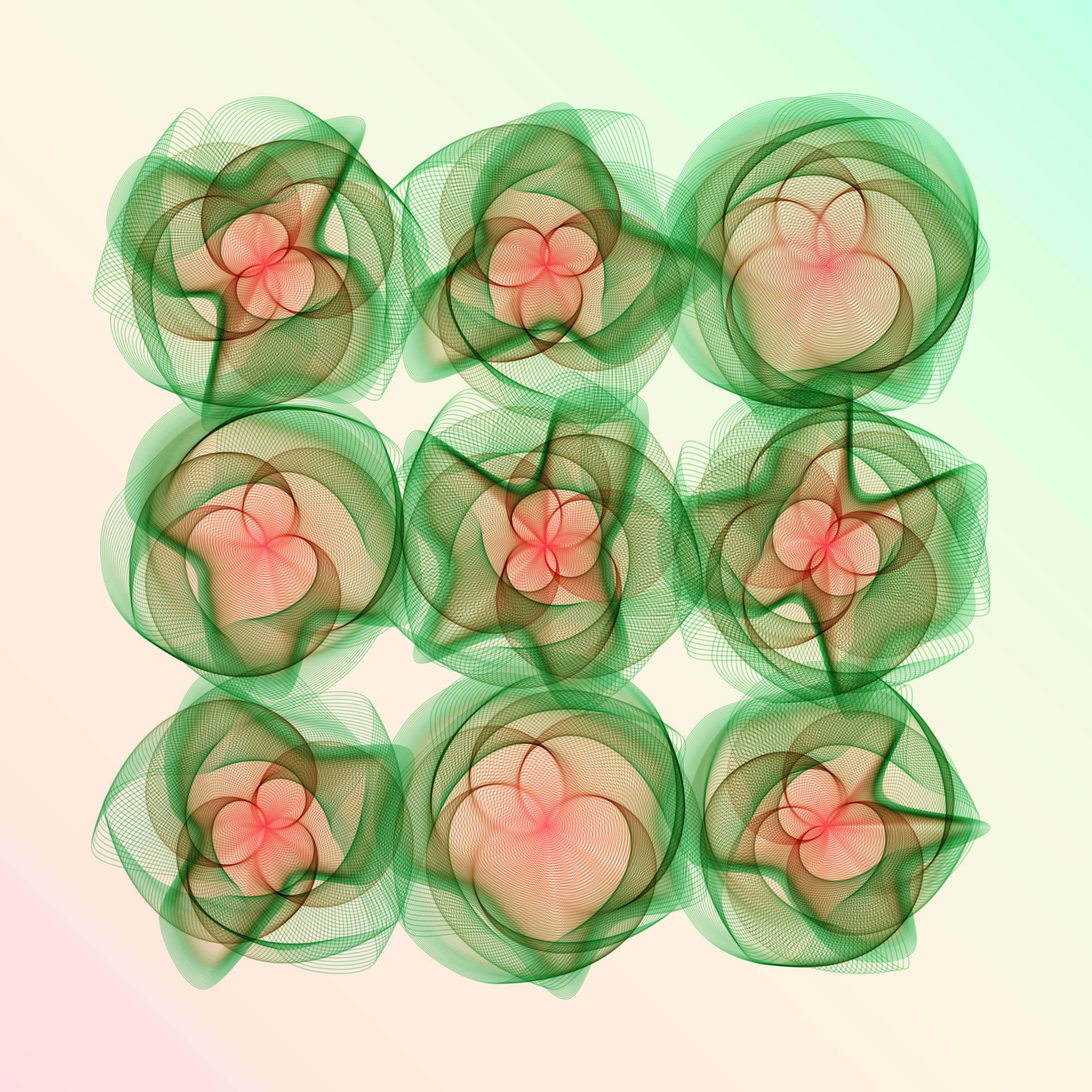 Art Blocks - Art Blocks v2 - Flowers #4320 - NFT # 116004320