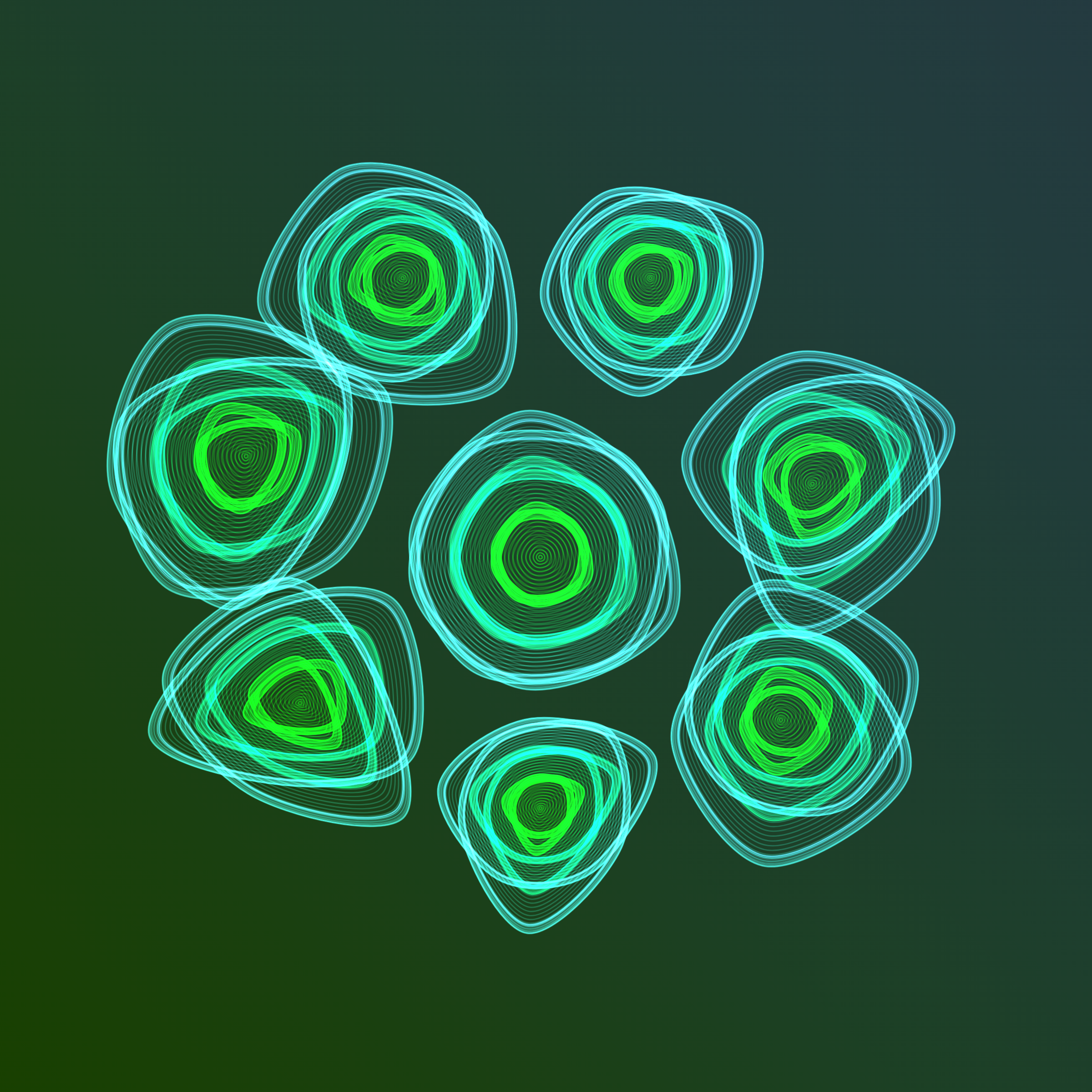 Art Blocks - Art Blocks v2 - Flowers #4352 - NFT # 116004352