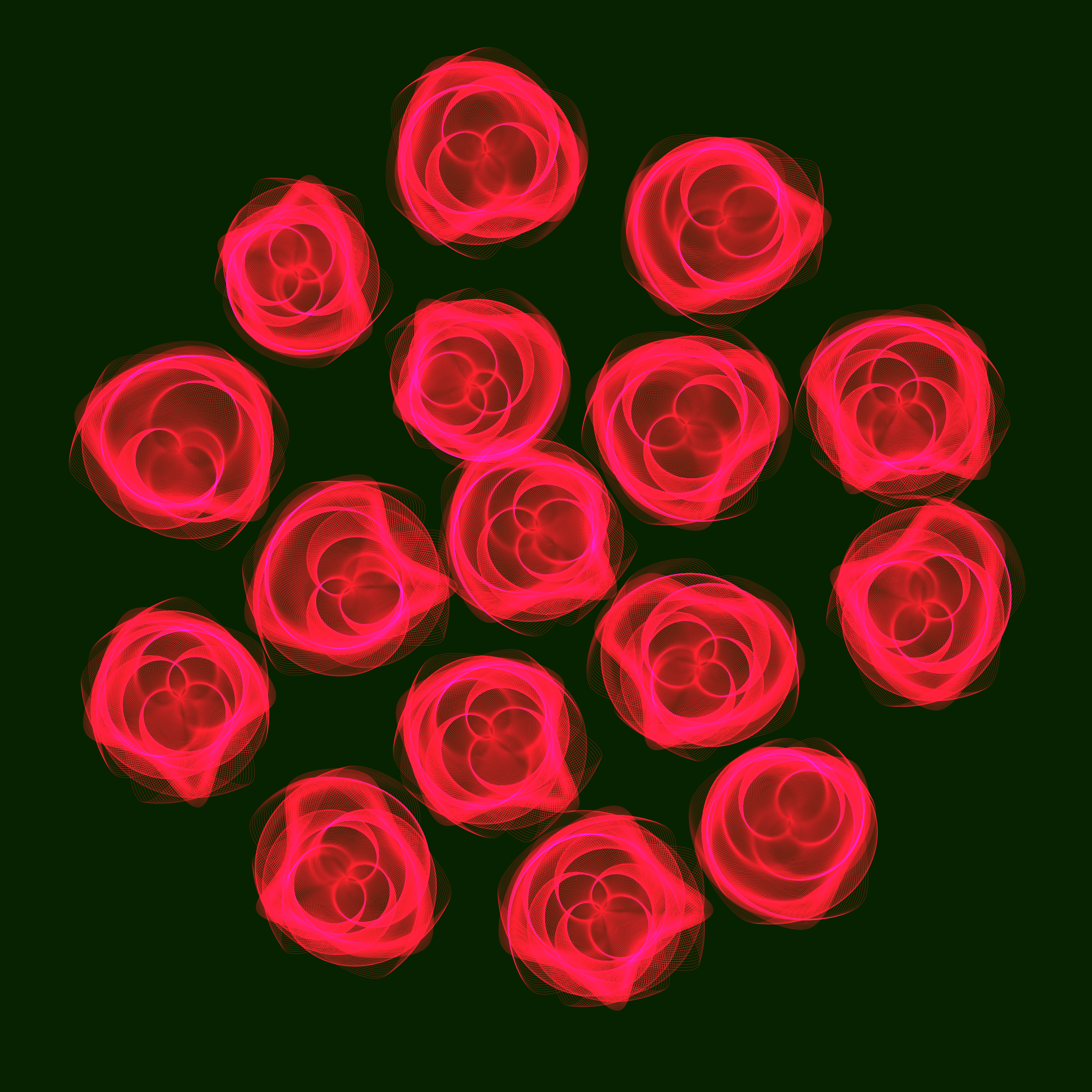 Art Blocks - Art Blocks v2 - Flowers #4358 - NFT # 116004358