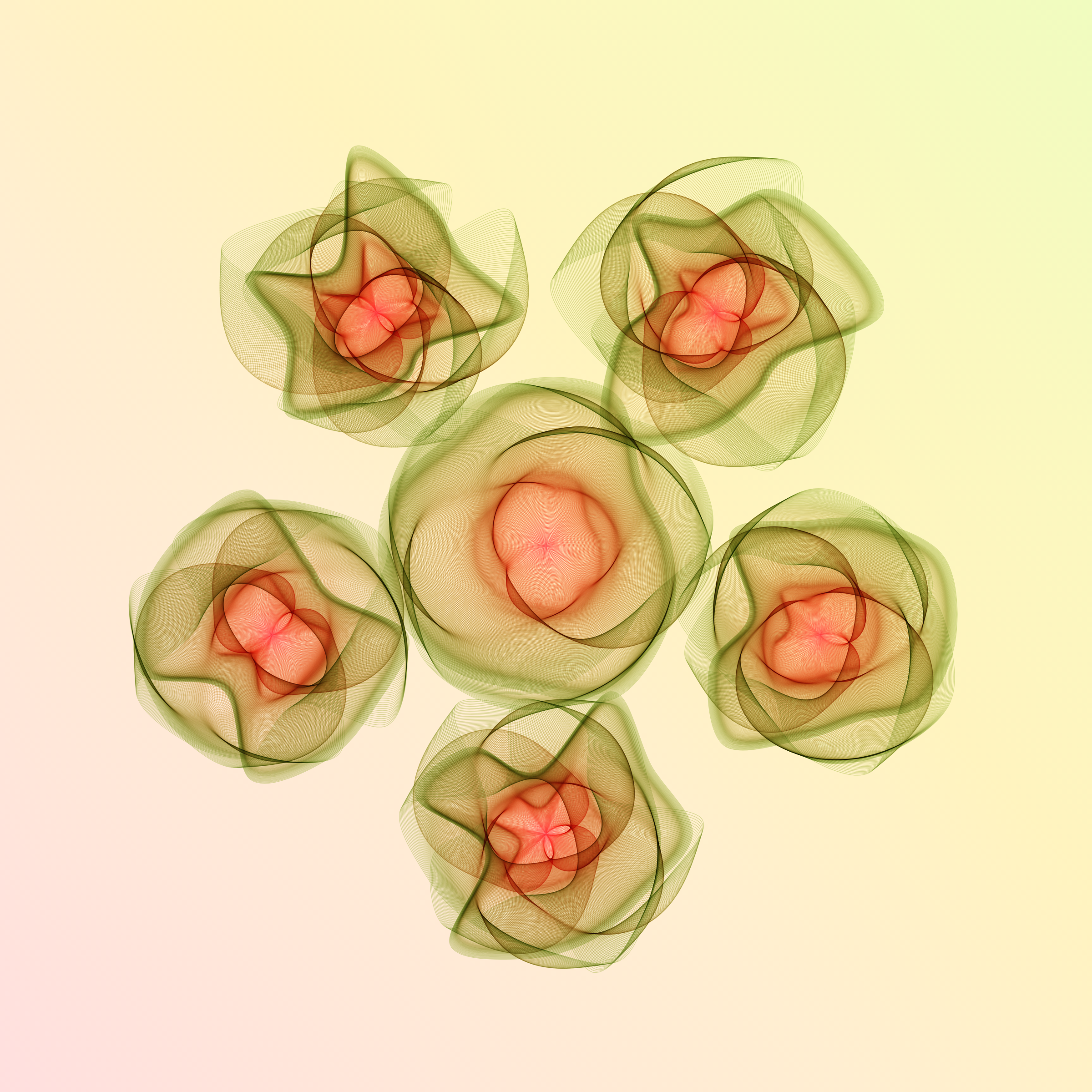 Art Blocks - Art Blocks v2 - Flowers #4366 - NFT # 116004366