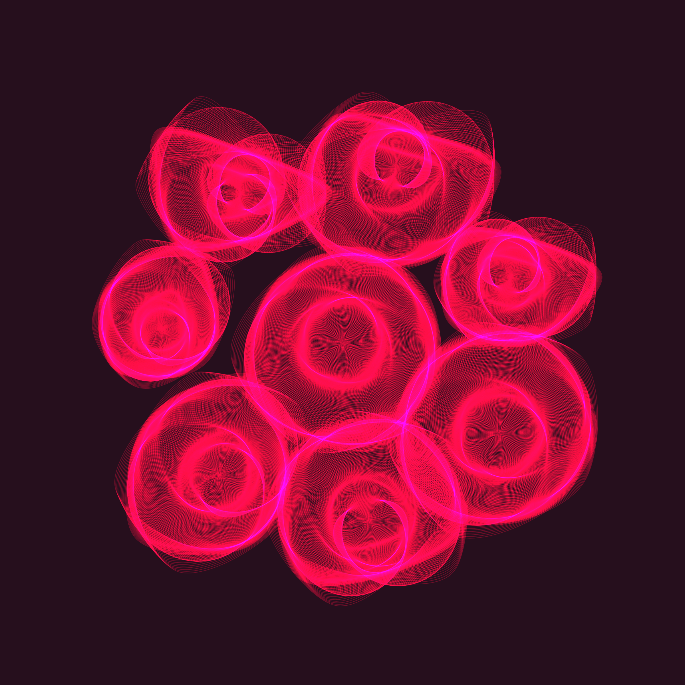 Art Blocks - Art Blocks v2 - Flowers #4377 - NFT # 116004377