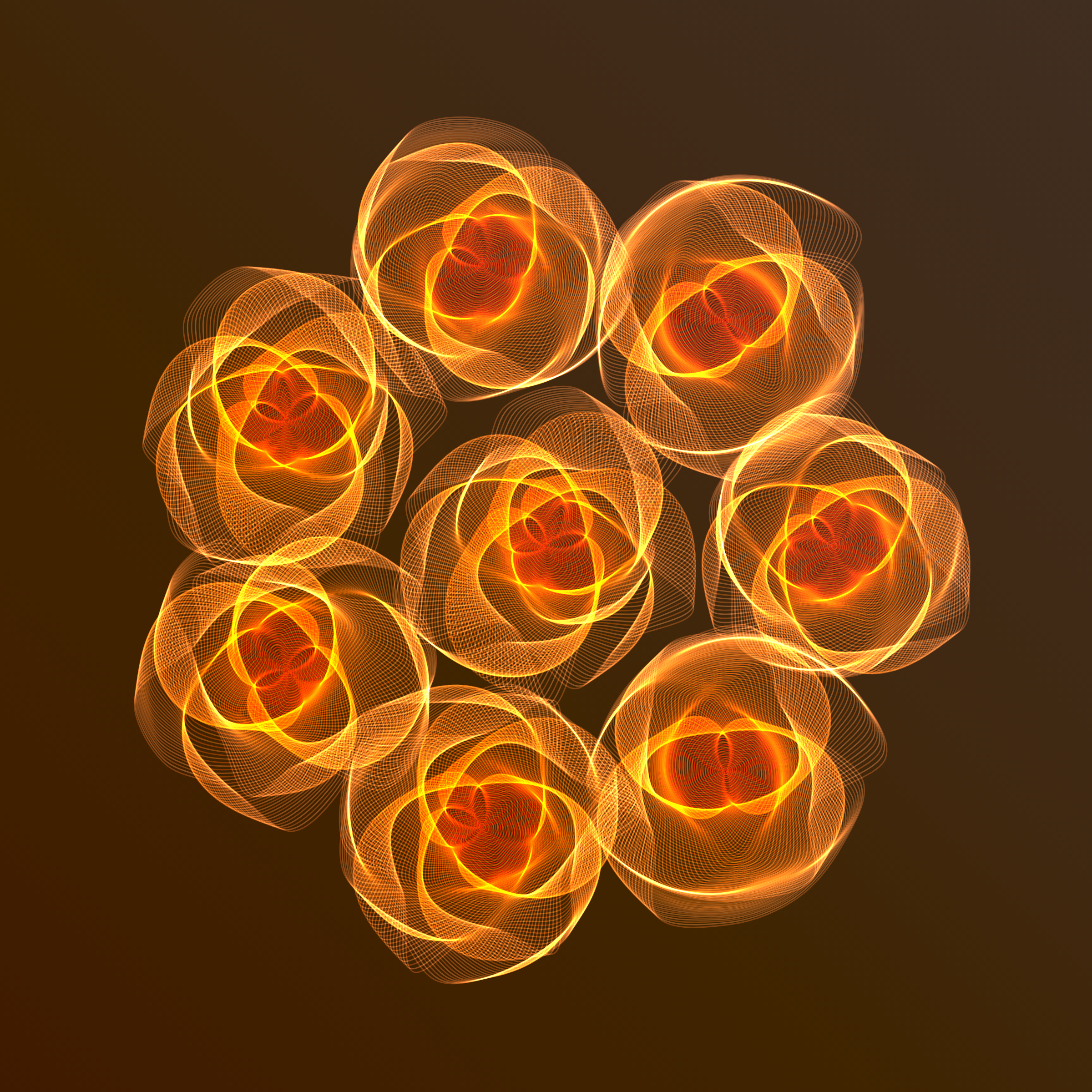 Art Blocks - Art Blocks v2 - Flowers #4391 - NFT # 116004391