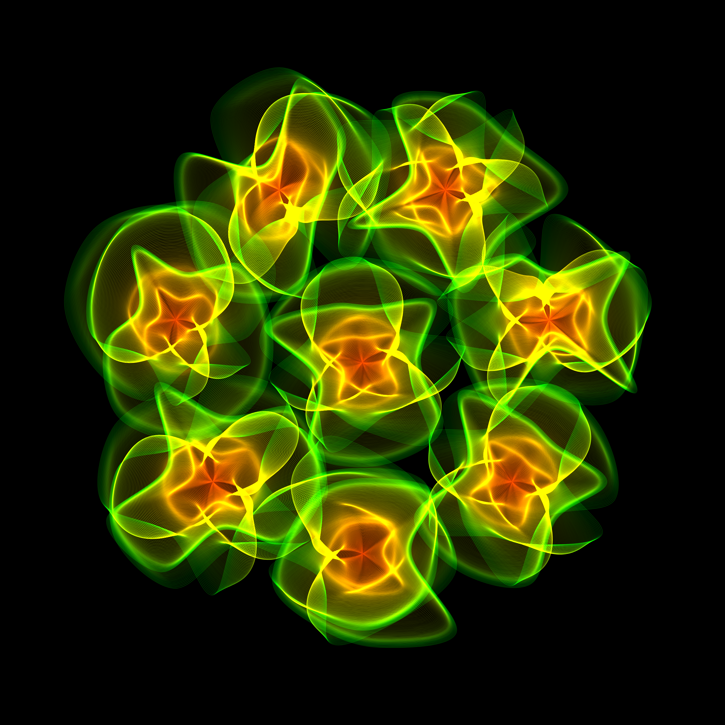 Art Blocks - Art Blocks v2 - Flowers #4396 - NFT # 116004396