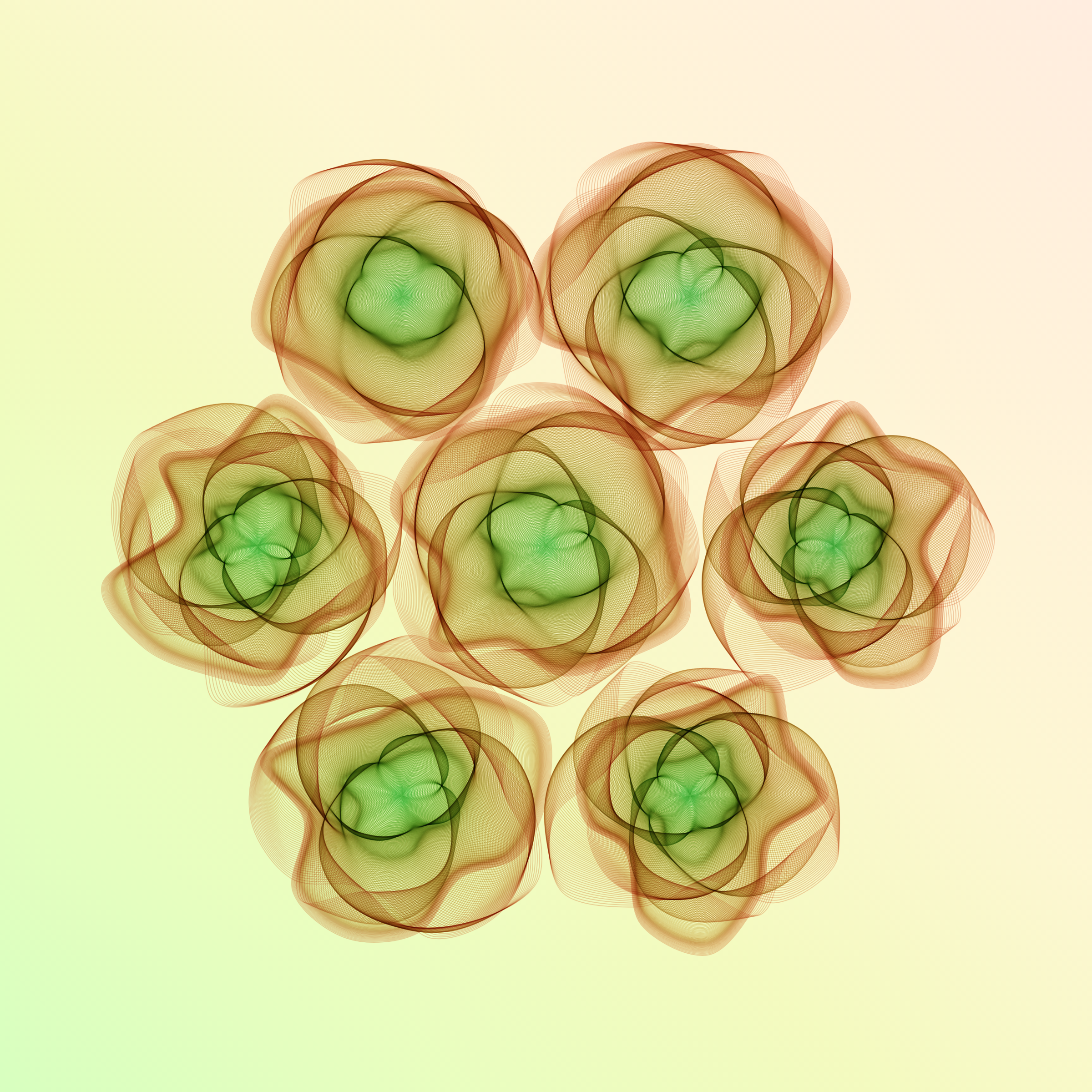 Art Blocks - Art Blocks v2 - Flowers #4415 - NFT # 116004415