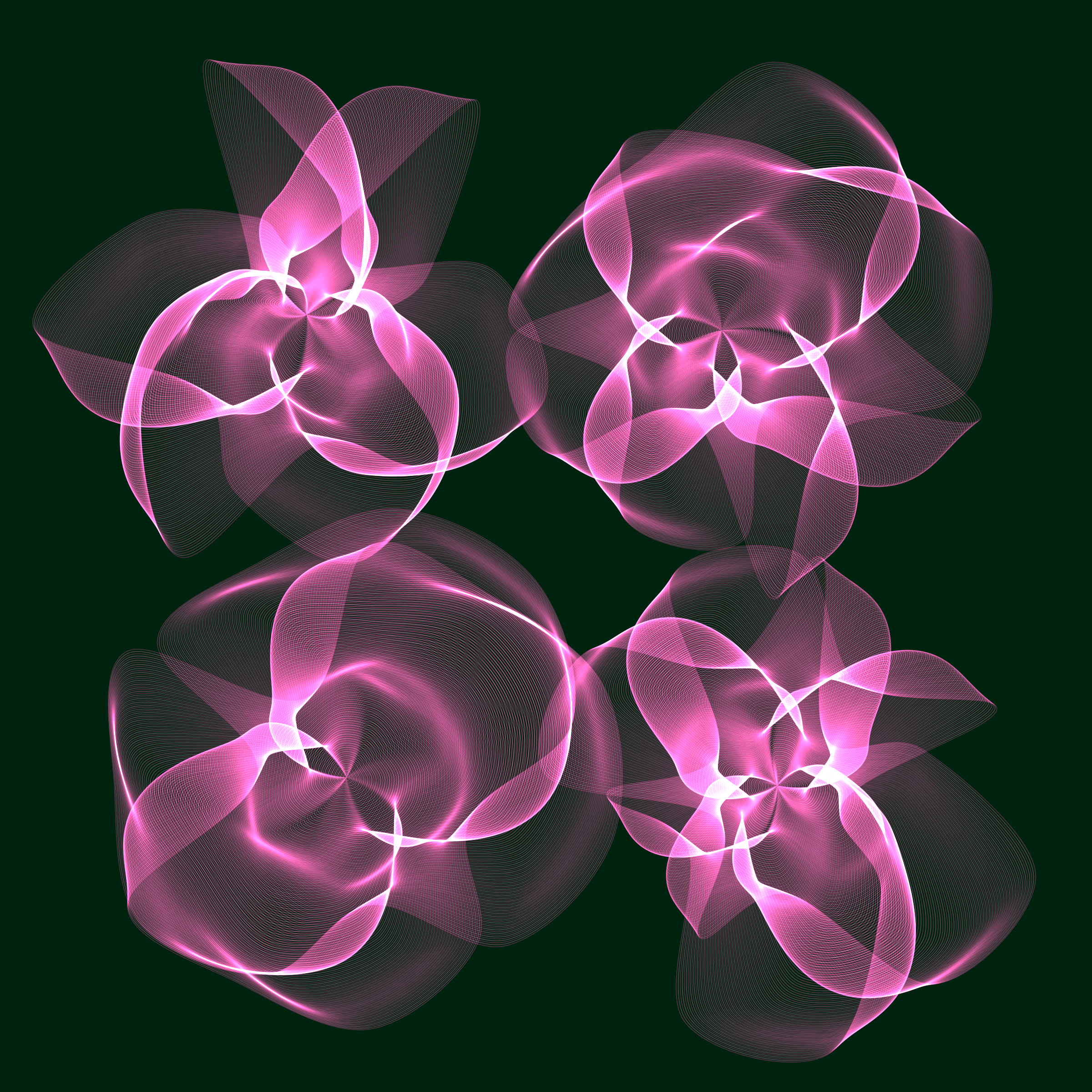 Art Blocks - Art Blocks v2 - Flowers #4425 - NFT # 116004425