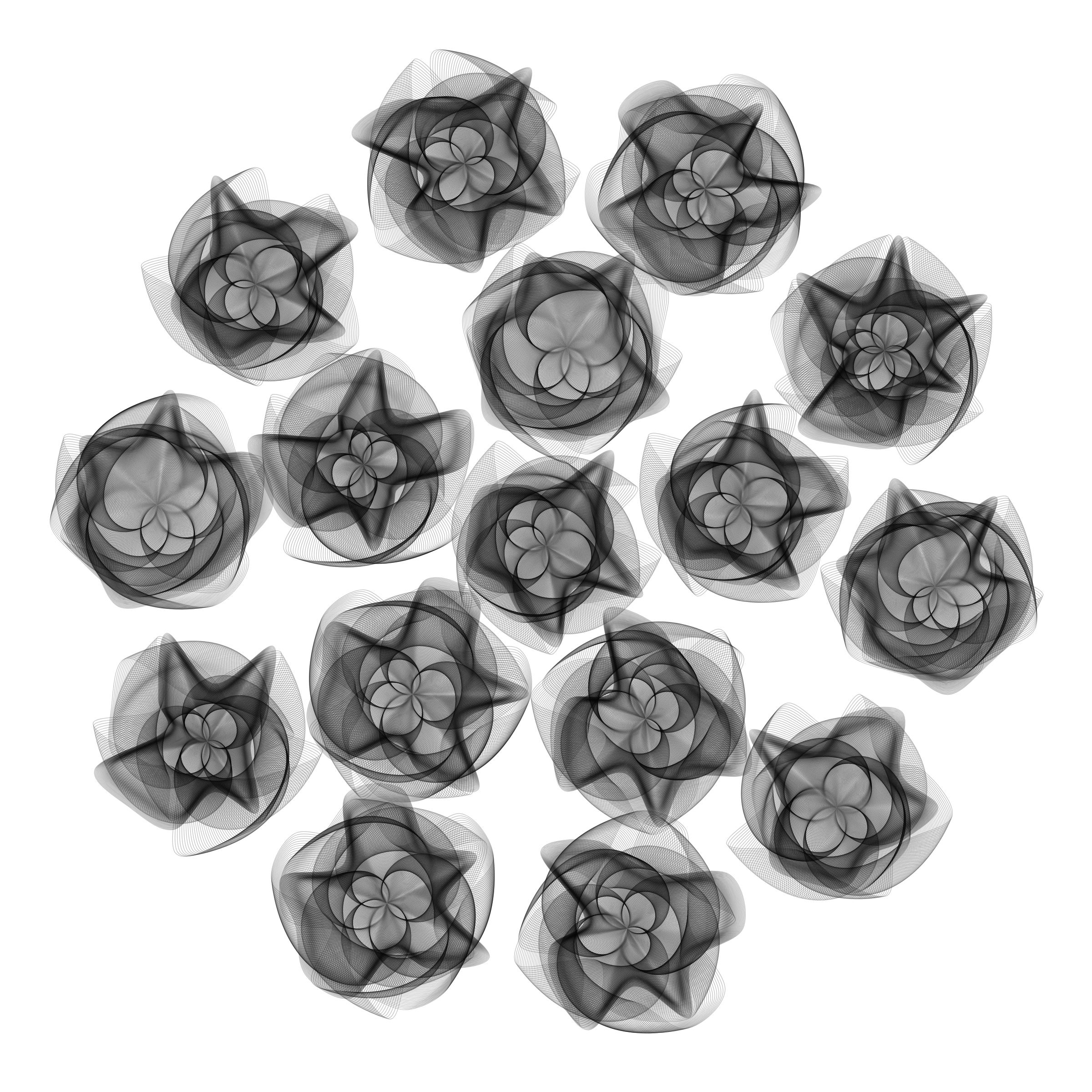 Art Blocks - Art Blocks v2 - Flowers #4437 - NFT # 116004437